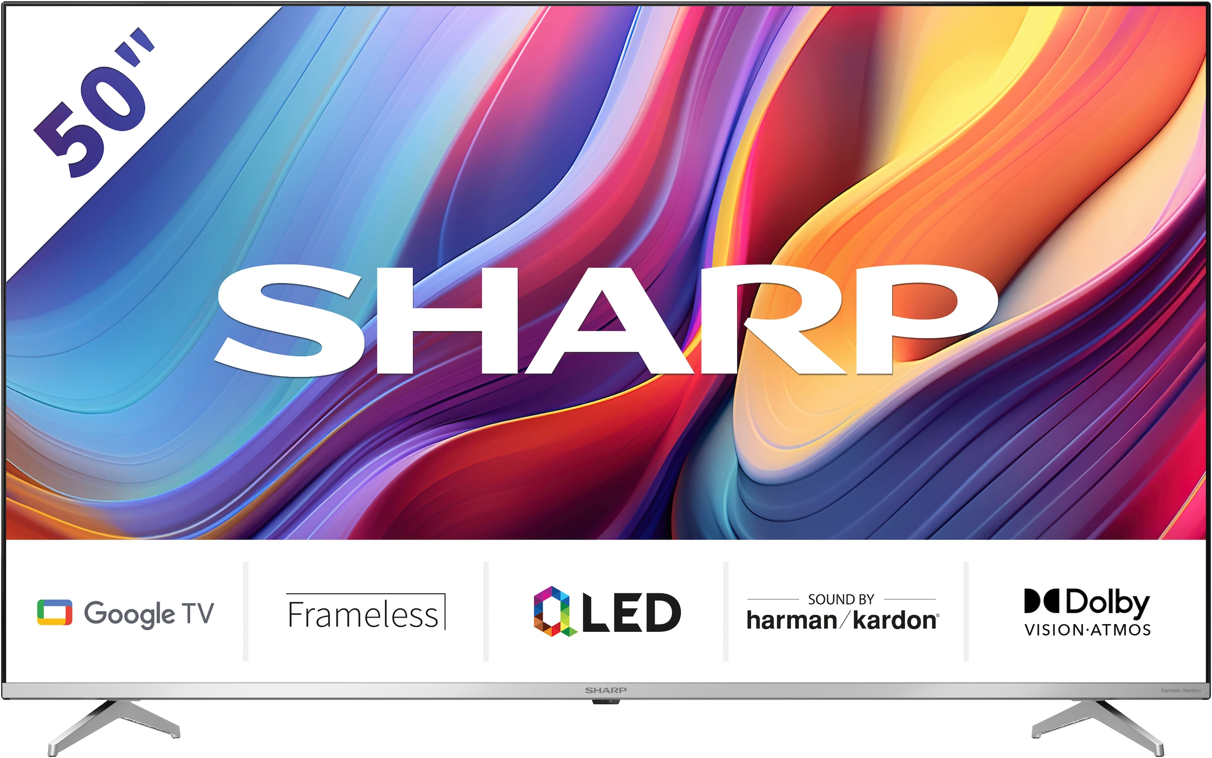 QLED-Fernseher »4T-C50GPx«, 4K Ultra HD, Google TV-Smart-TV, Quantum Dot, QLED, Dolby...