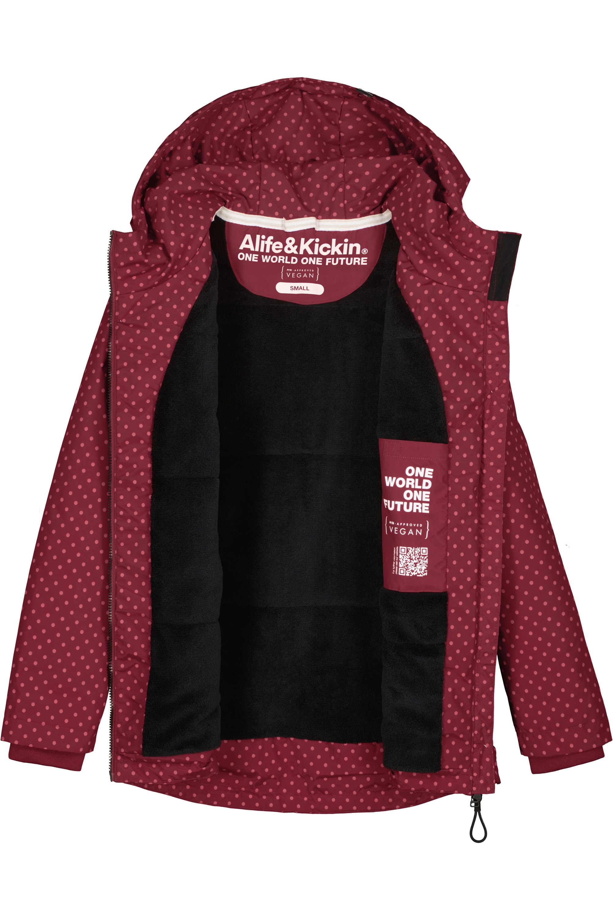 Alife & Kickin Winterjacke »Damen LilouAK B«, Warm gefütterte Jacke mit flauschigen Teddyfell Innenfutter