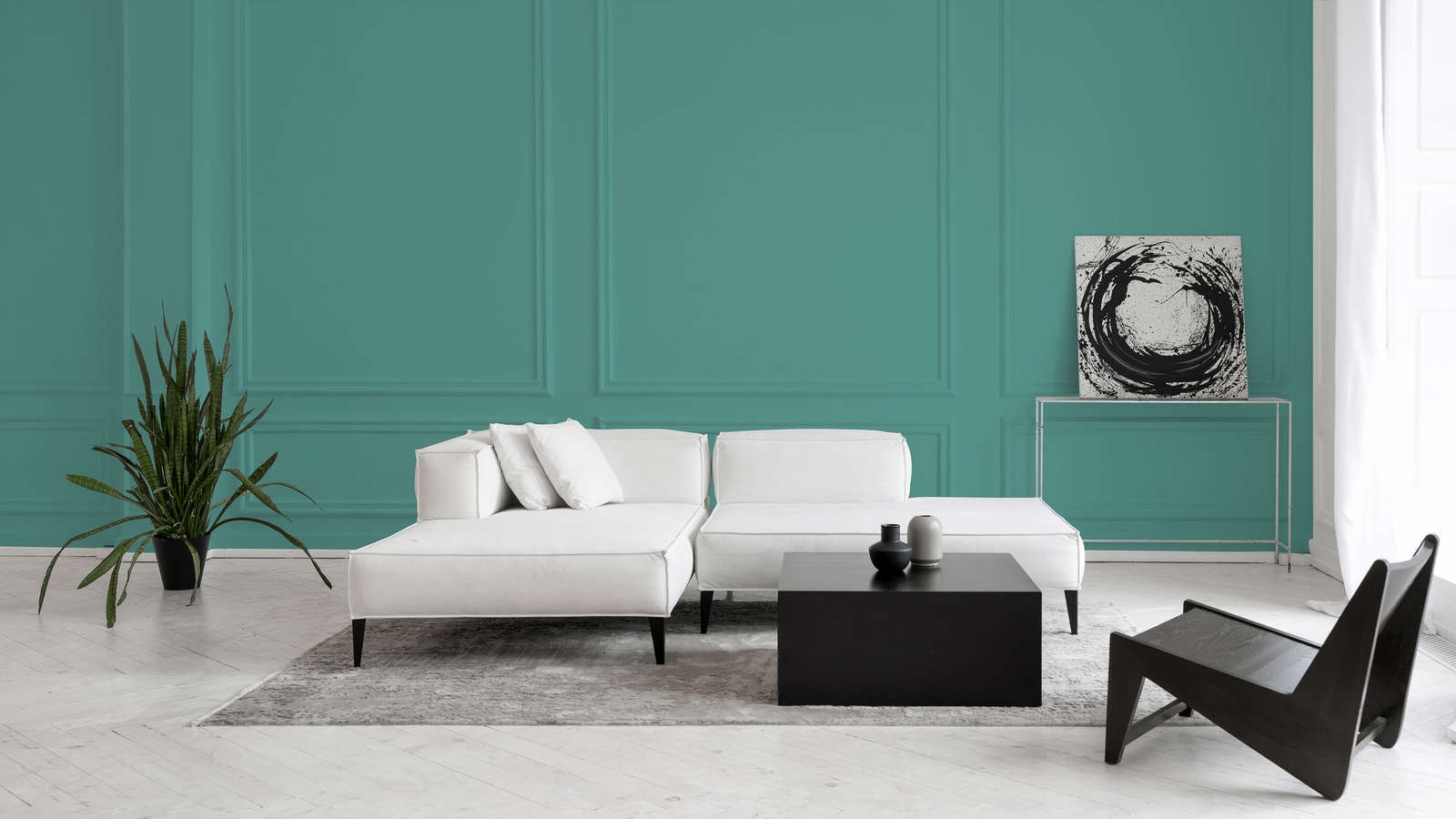 A.S. Création Wandfarbe »Premium Innenwandfarbe PURO Tuchmatt emerald green« ideal für Wohnzimmer, Schlafzimmer, Flur und Küche, Farbwelt Grün