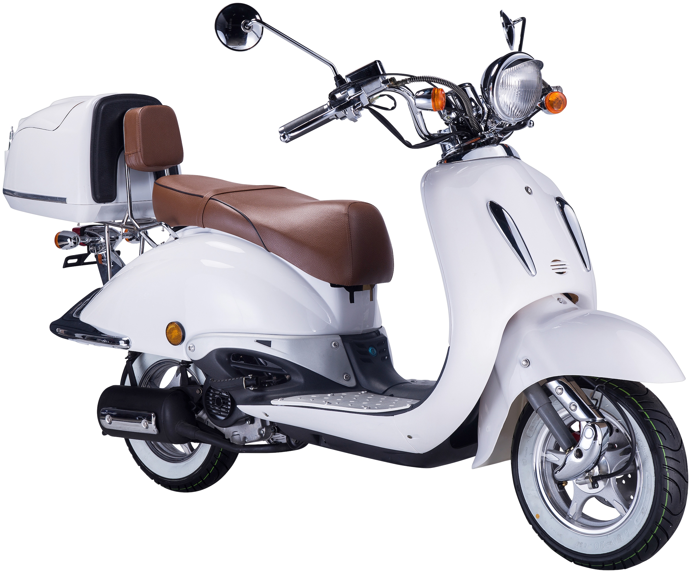 GT UNION Motorroller »Strada 45« 49,5 cm³ 45 km/h Euro 5 3 Set, mit Topcase,  Luftgekühlter Motor