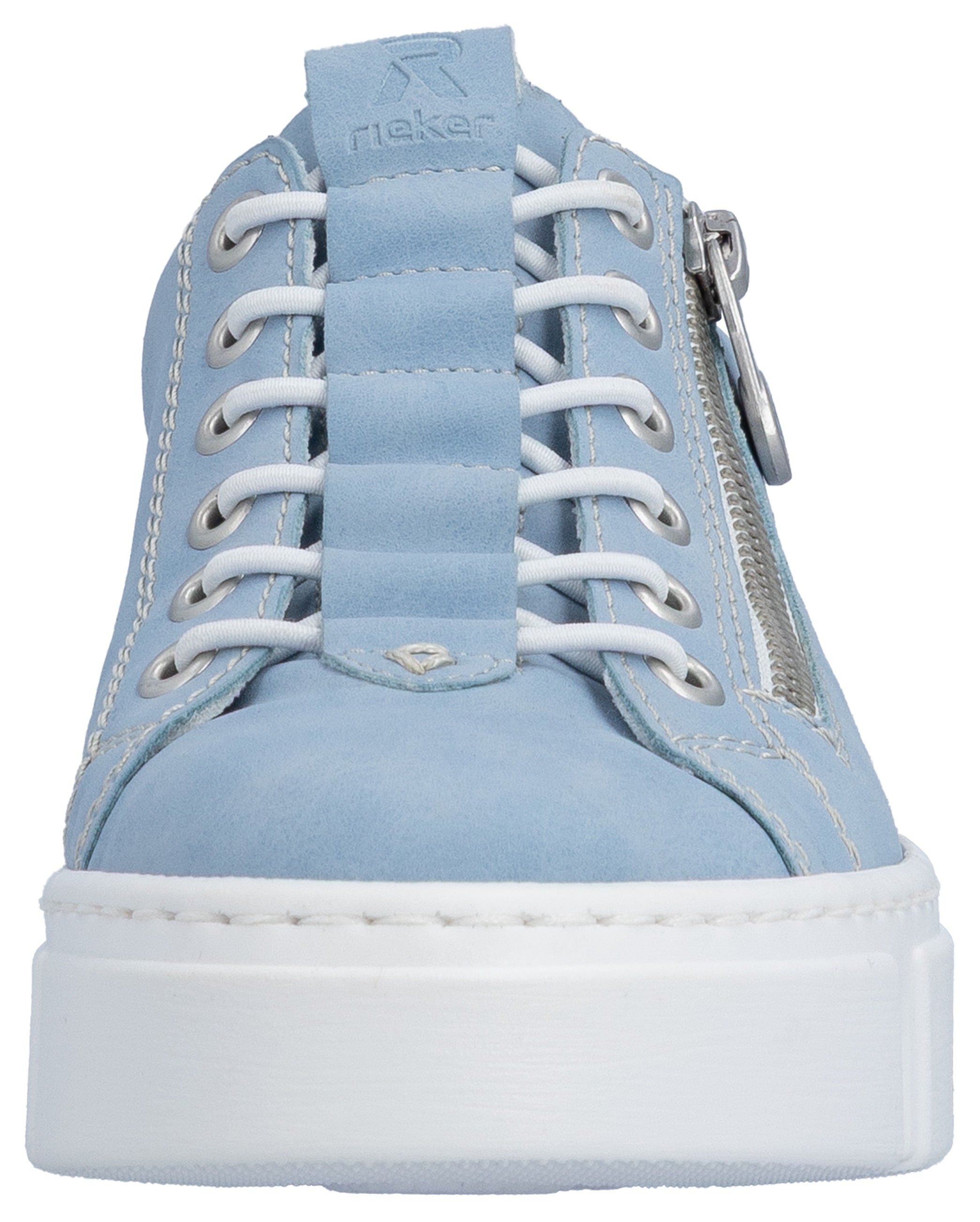 Rieker Slip-On Sneaker  mit Reißverschluss außen, Freizeitschuh, Halbschuh, Schlupfschuh