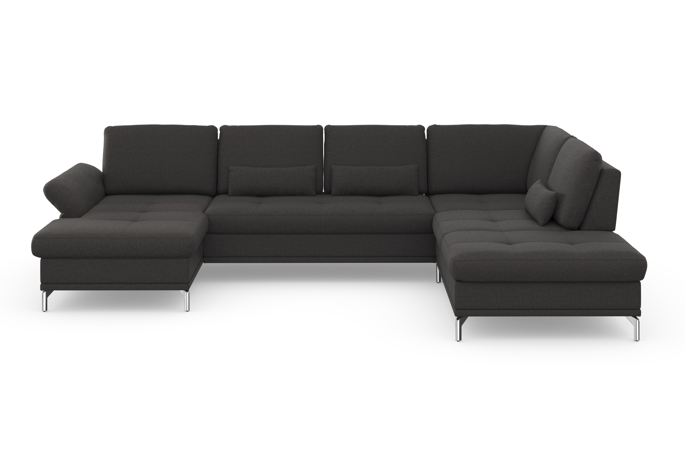 Home affaire Wohnlandschaft »Palm Beach U-Form« Federkern, mit Sitztiefenve günstig online kaufen