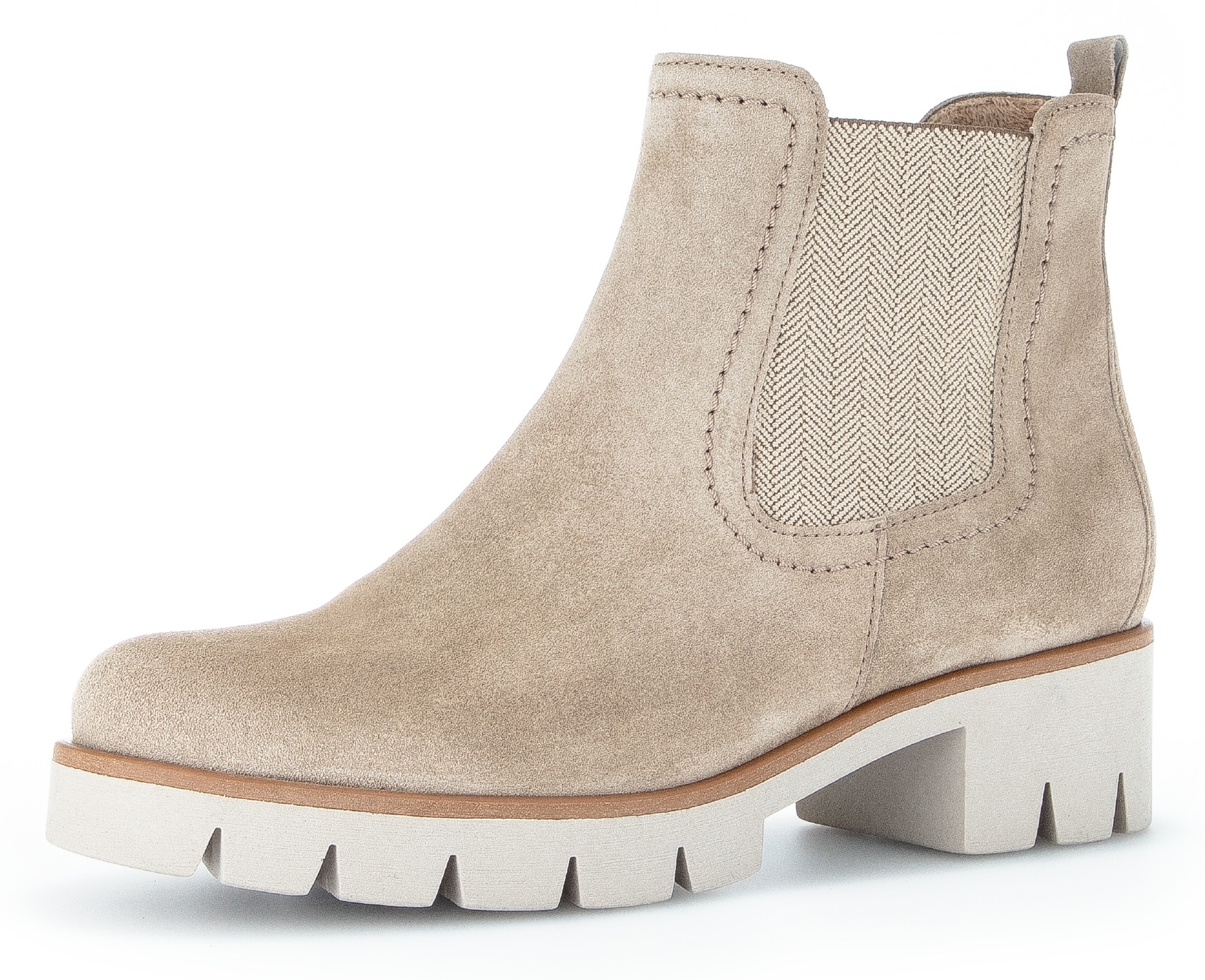 beige Chelsea Boots