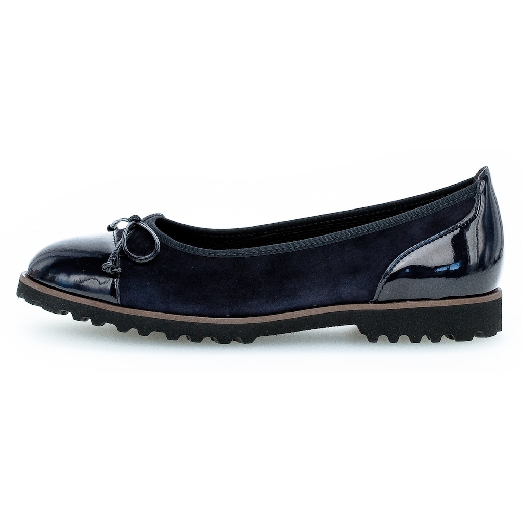 Gabor Ballerina, Flats, Chunky Slipper mit komfortablem Gummieinfass