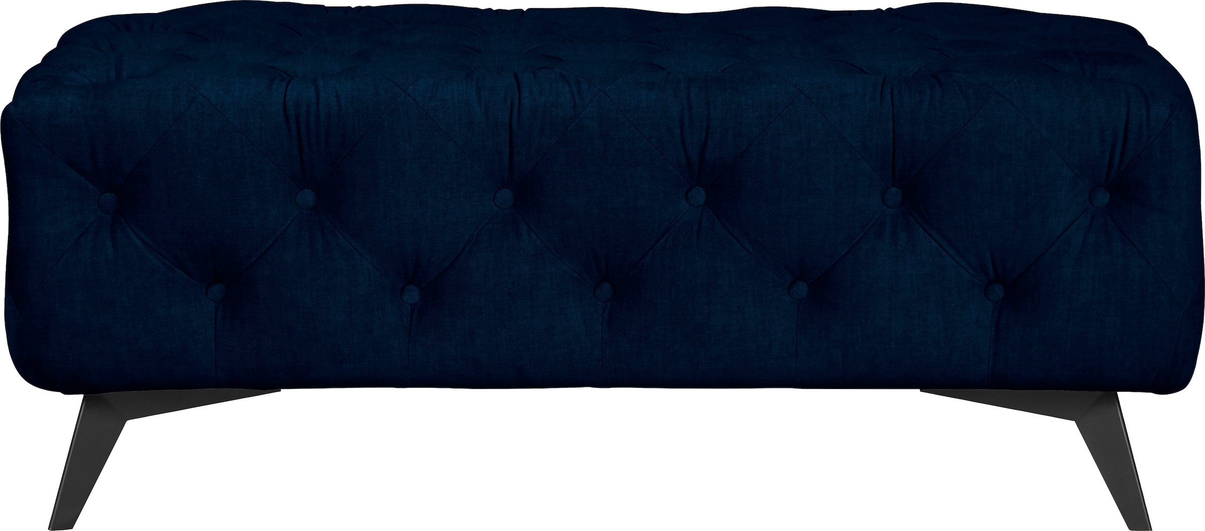 Polsterhocker »Glynis«, aufwändige Knopfheftung, moderne Chesterfield Optik, Fußfarbe...