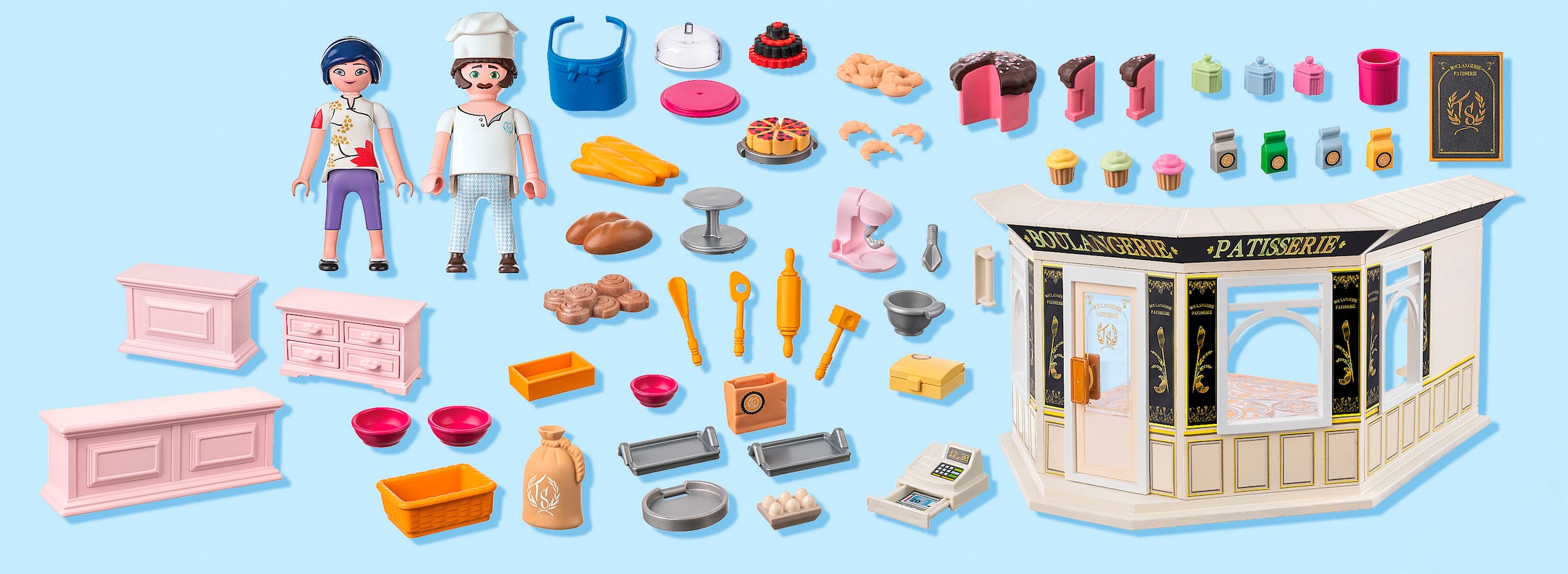 Playmobil® Konstruktions-Spielset »Miraculous: Französische Bäckerei (71863)«, (93 St.), Made in Europe