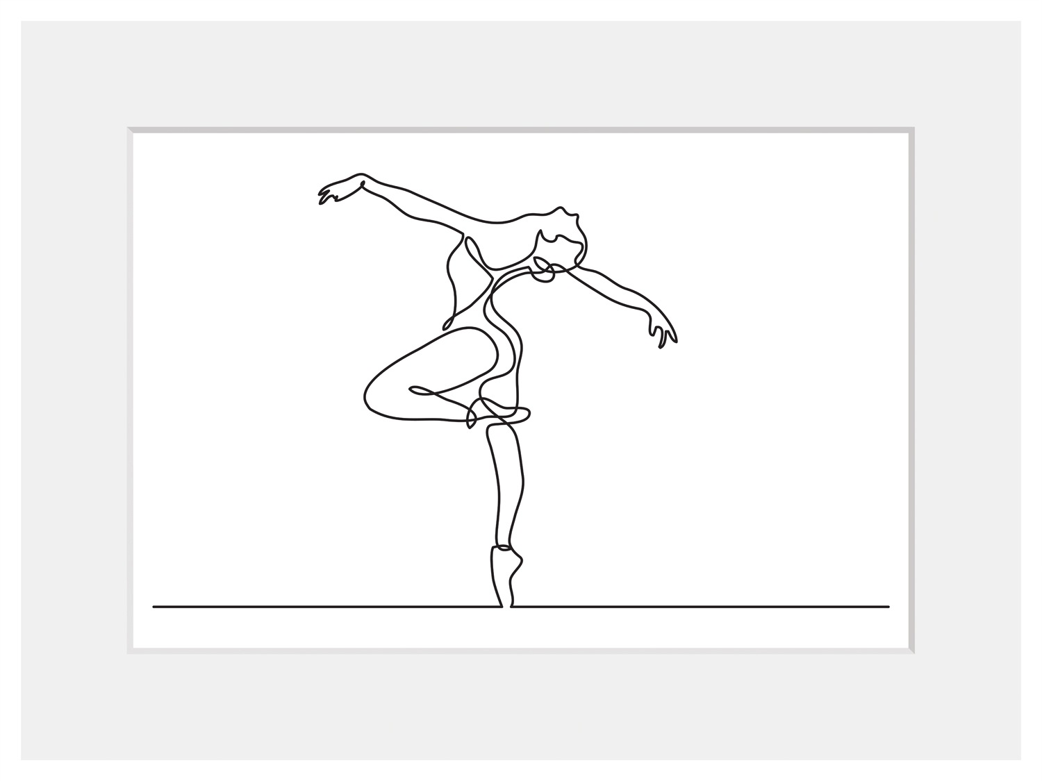 queence Bild »Polina«, Frau, gerahmt, Ballerina, Ballett günstig online kaufen