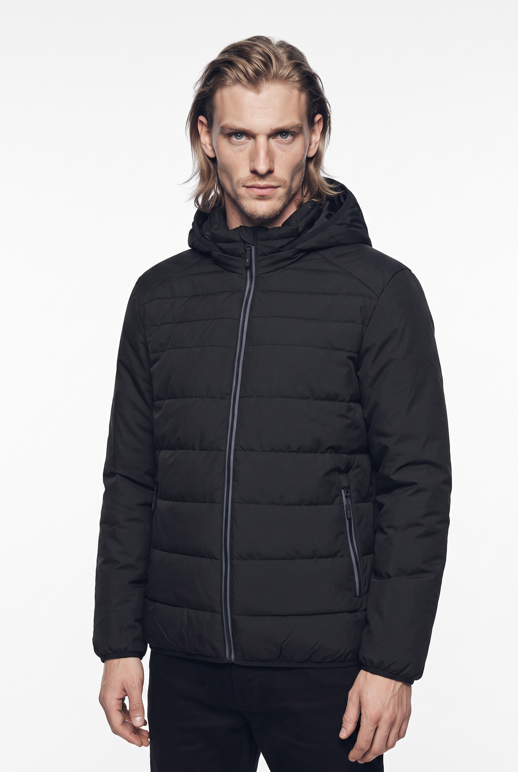 CMP Steppjacke »MAN JACKET SNAPS HOOD« mit Kapuze Clima Protect®, Sorona® Flock, wasserabweisend