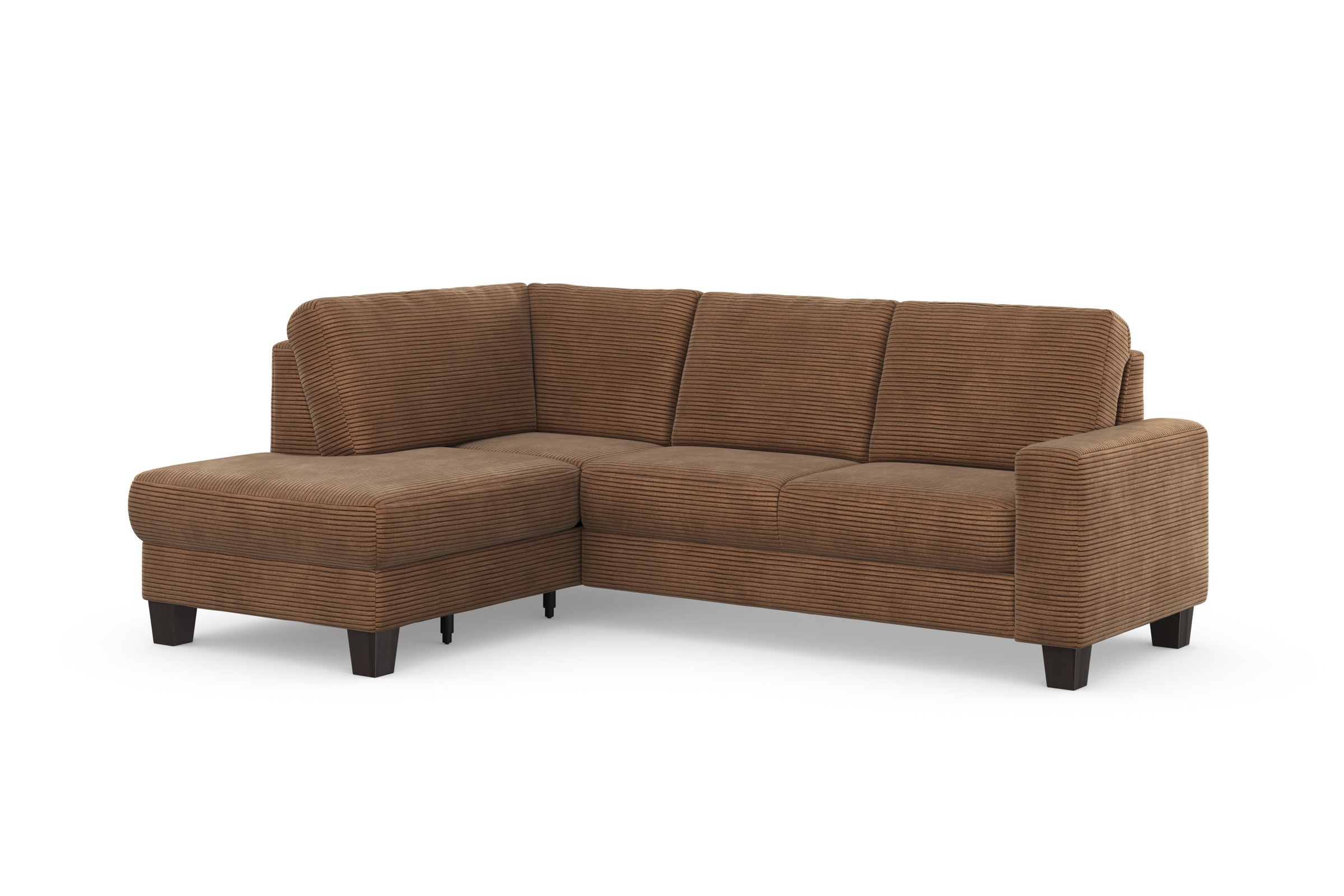 Home affaire Ecksofa »Summer L-Form«, mit Ottomane, mit oder ohne Bettfunktion und Bettkasten, Cord-Bezug