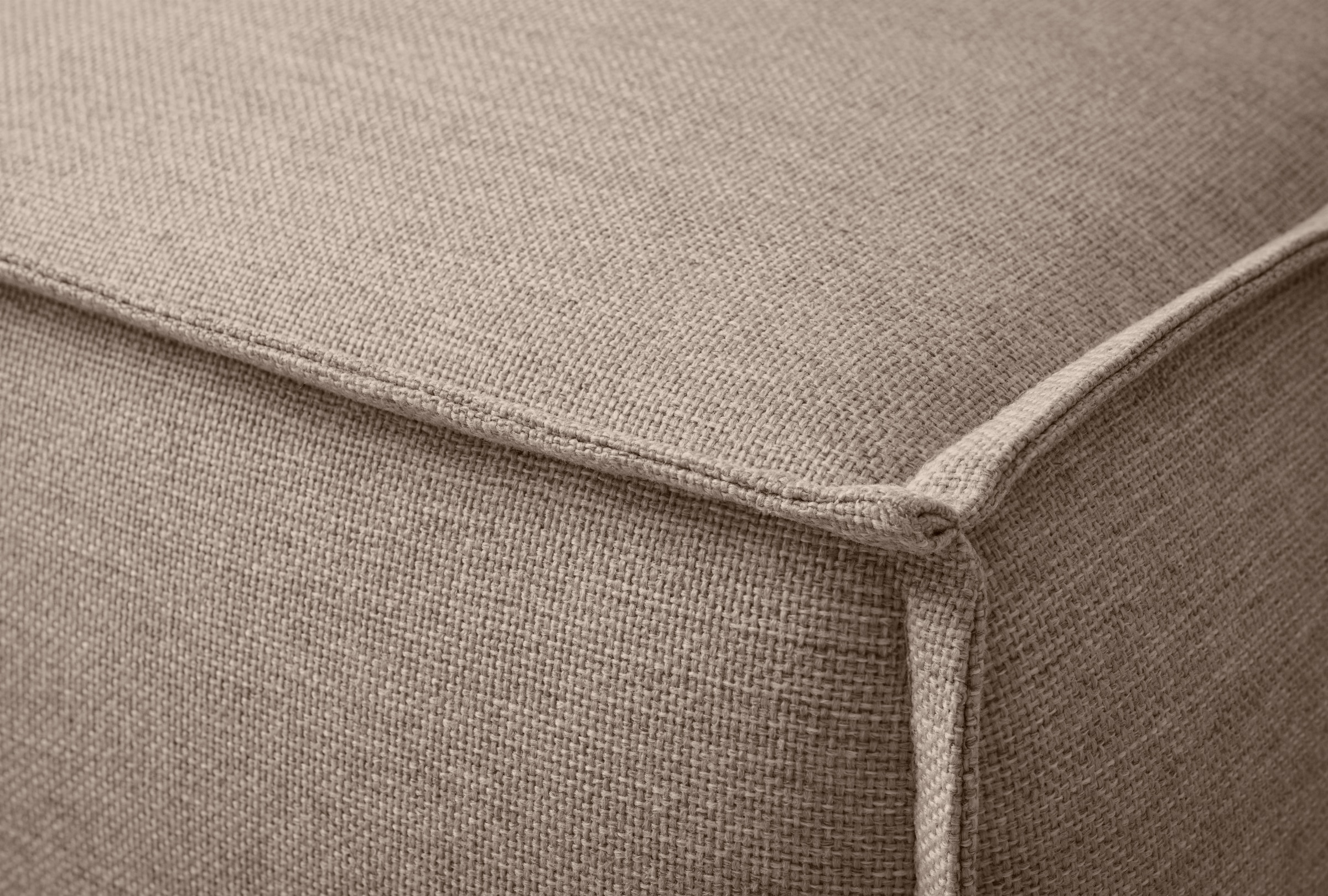 OTTO home Ecksofa »TVINNU Leinenoptik, L-Form, Breite 275 cm« wahlweise Recamiere rechts/links, schwarze Füße, bequemer Sitzkomfort