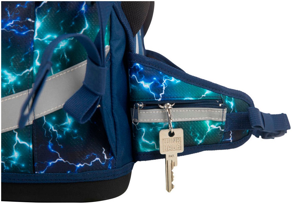 SCHOOL-MOOD® Schulranzen »Champion Pro«, retroreflektierende Flächen, mit LED-Patchy