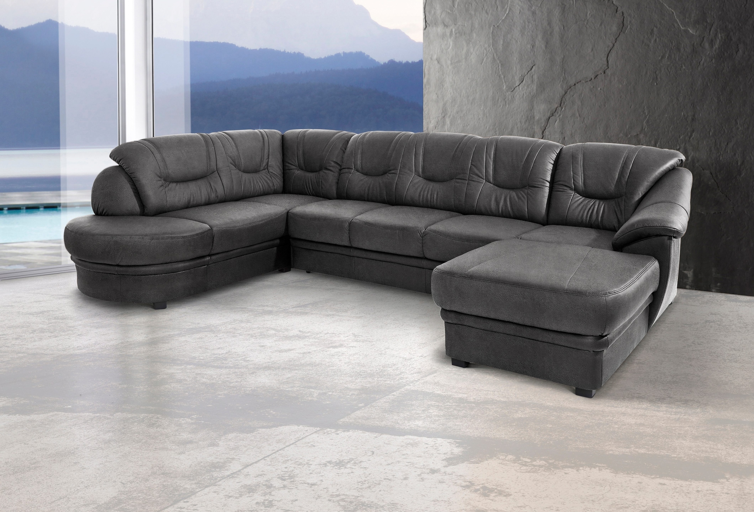 sit&more Wohnlandschaft "Savoni U-Form", wahlweise mit Bettfunktion günstig online kaufen