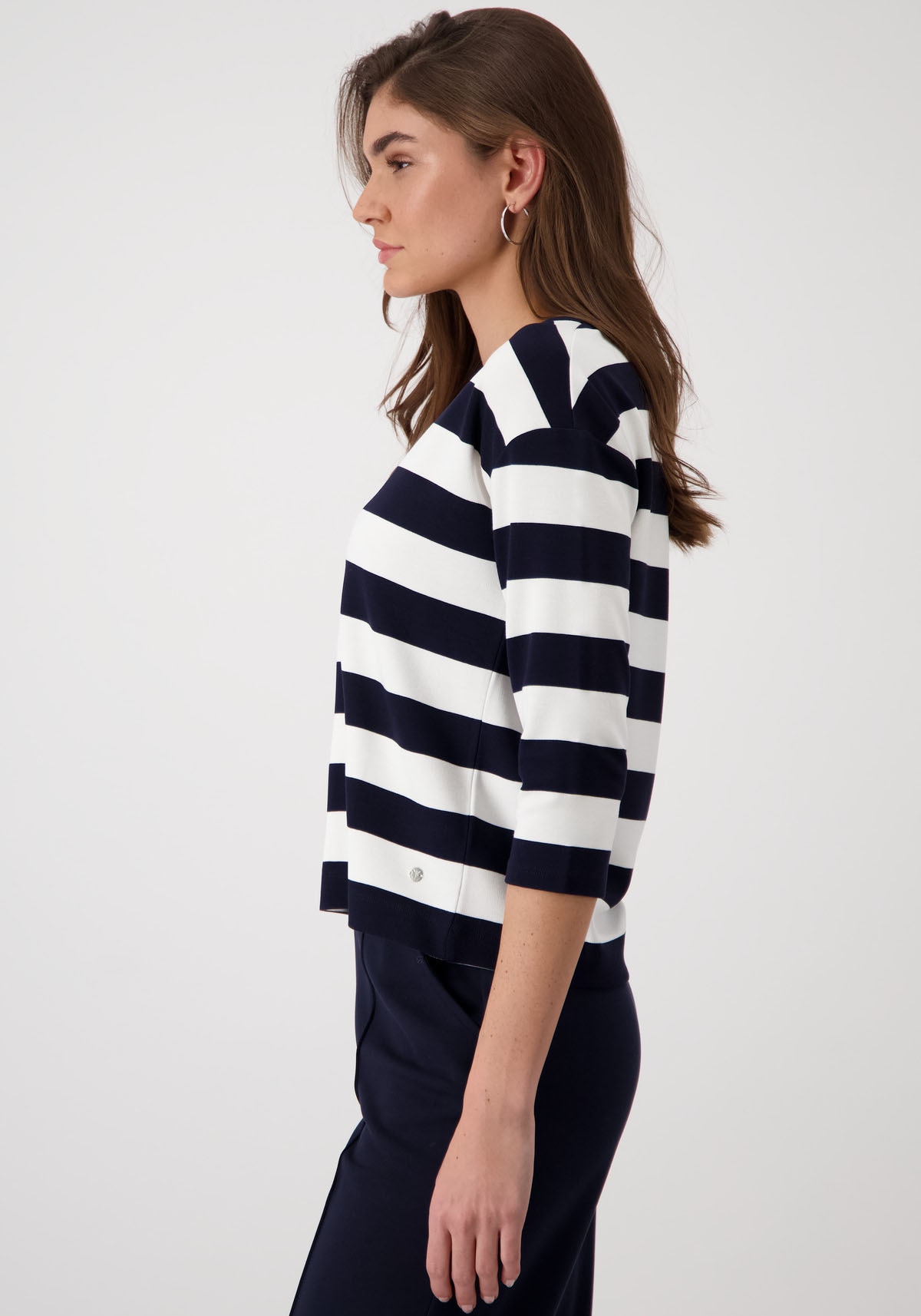 Monari Sweatshirt, mit Blockstreifen