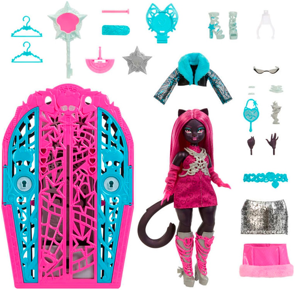 MonsterHigh™ Anziehpuppe »Verborgene Schätze, Catty«