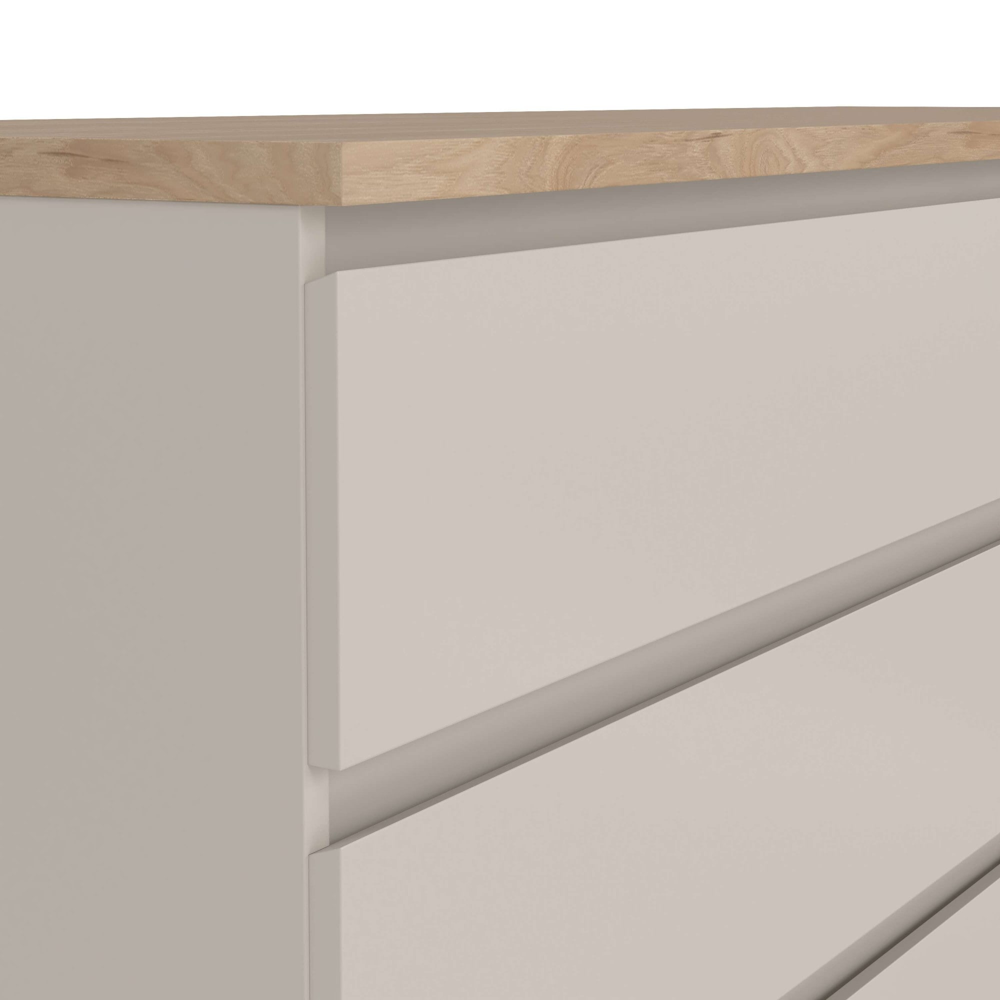 INOSIGN Kommode »Naia, Aufbewahrung, 6 Schubladen, Hochglanz-Optik, grifflose Front« Modern, skandinavisches Design, in mehrere Farben, Metallgleiter