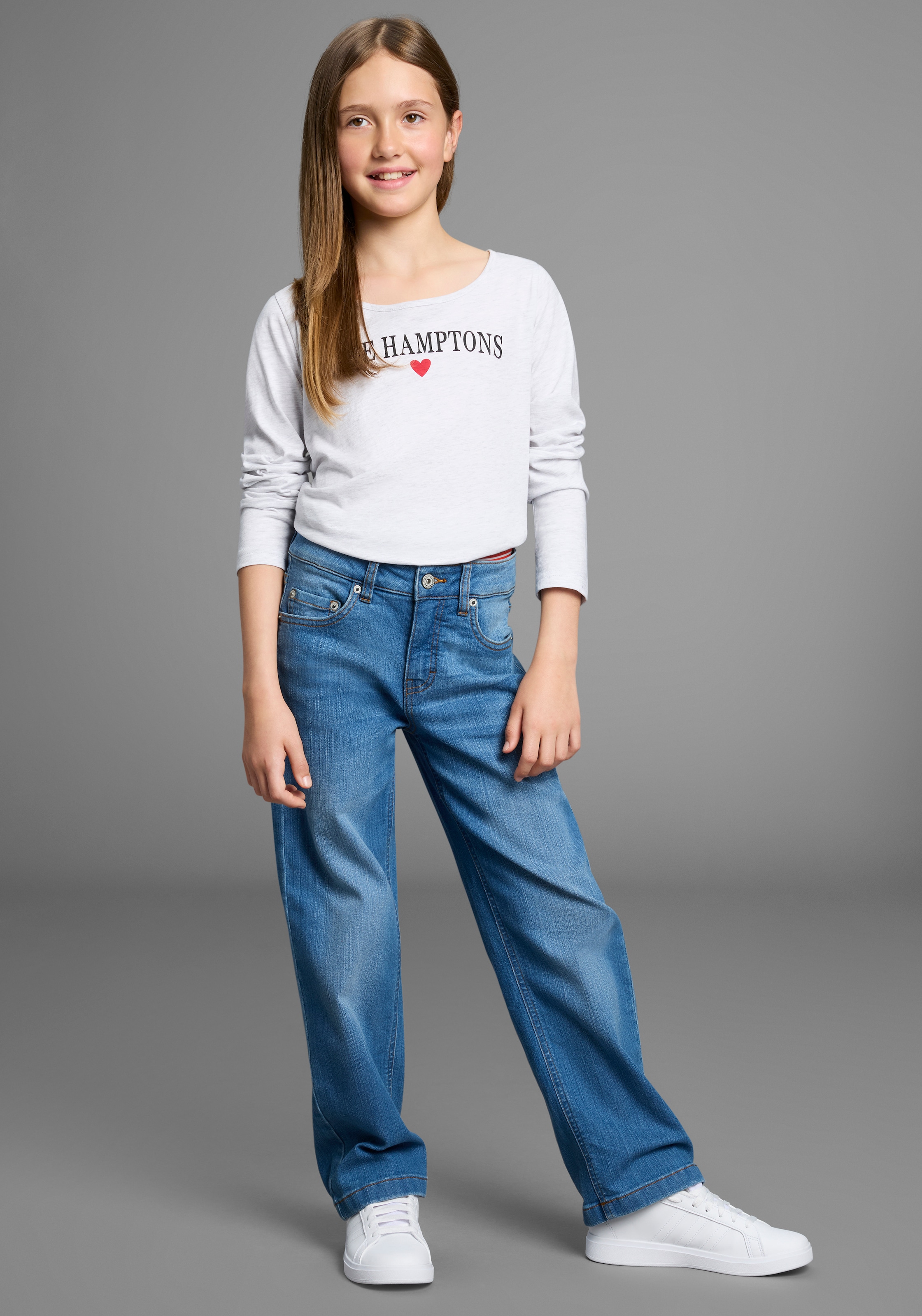 Bruno Banani Loose-fit-Jeans »Stretchjeans mit Strass-Steinen« NEUHEIT: BRUNO BANANI für TEENS! Loose fit Stretchjeans