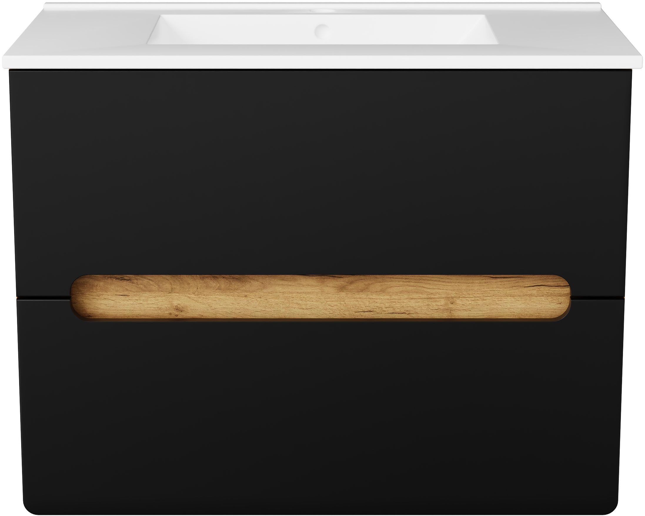 welltime Waschtisch »Lupo«, Badschrank mit Waschbecken,Soft Close,in verschiedenen Breiten (60,80)