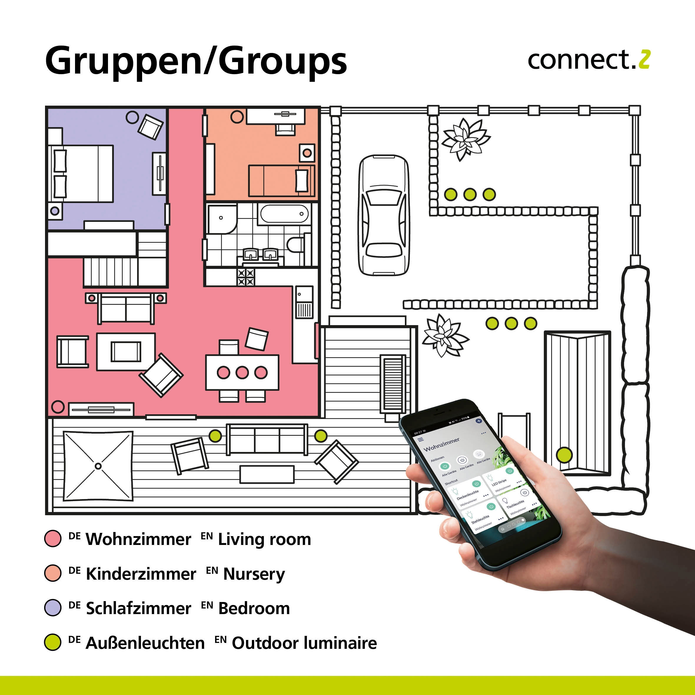 EGLO Hängeleuchte »GINESTRONE-Z Hängelampe schwarz, ZigBee 3.0, Timer, Pendelleuchte,«, 3 flammig, Leuchtmittel LED-Modul | LED fest integriert, App/Sprachsteuerung Alexa, 90x20x110cm, exkl. Fernbedienung, 3-flammig