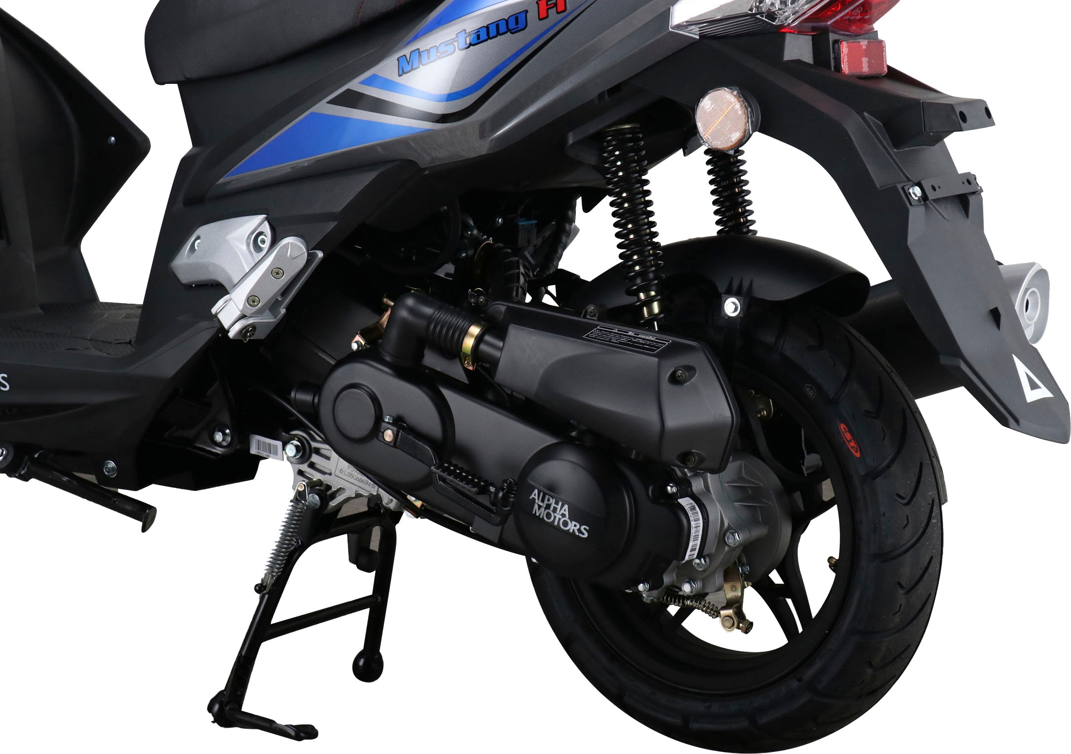 Alpha Motors Motorroller »Mustang FI«, 50 cm³, 45 km/h, Euro 5, 3 PS, mit USB-Anschluss und Lenkerschloss, sportliches Design