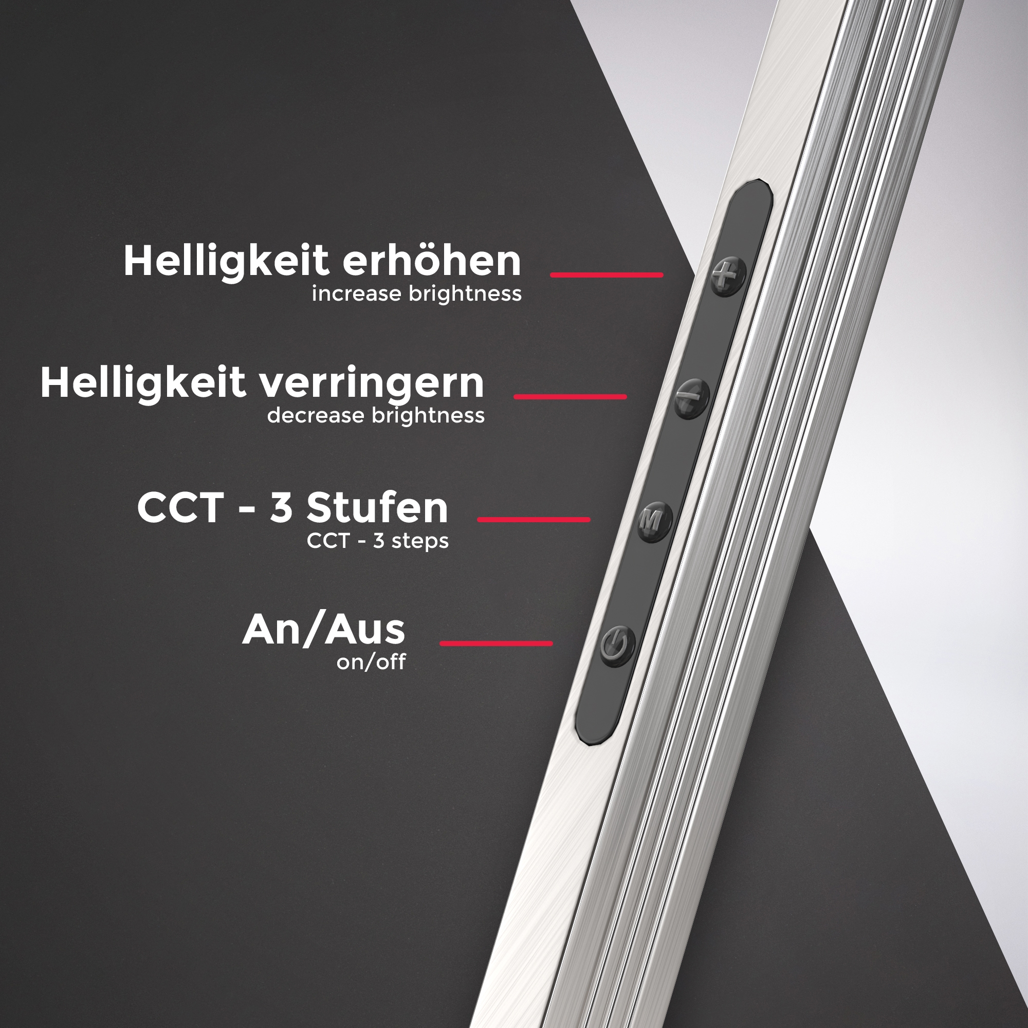 B.K.Licht Klemmleuchte, 1 flammig, Leuchtmittel LED-Modul | LED fest integriert, schwenkbar, Farbtemperatur einstellbar, CCT stufenlos dimmbar