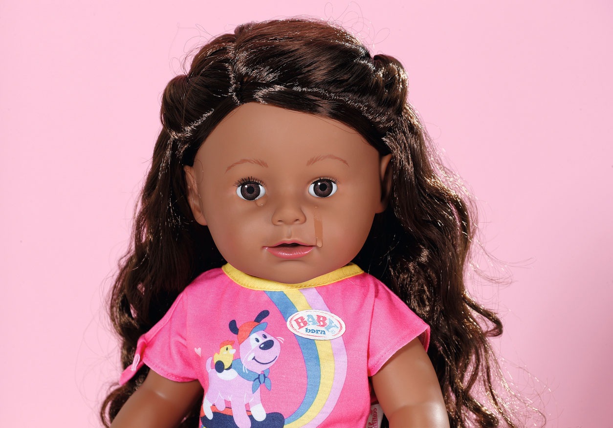 Baby Born Stehpuppe »Sister, Dolls of Colour, 43 cm«, mit lebensechten Funktionen