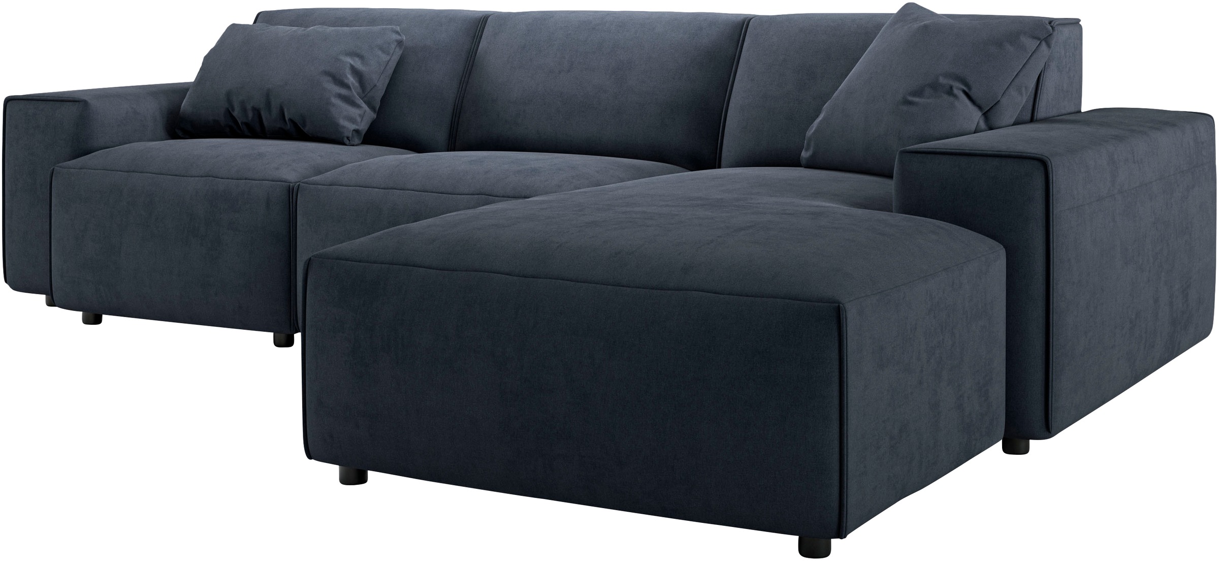 andas Ecksofa »Glimminge L-Form auch in Breitcord, Feincord + Easy care-Bezug,«, Breite 264, Zierkissen