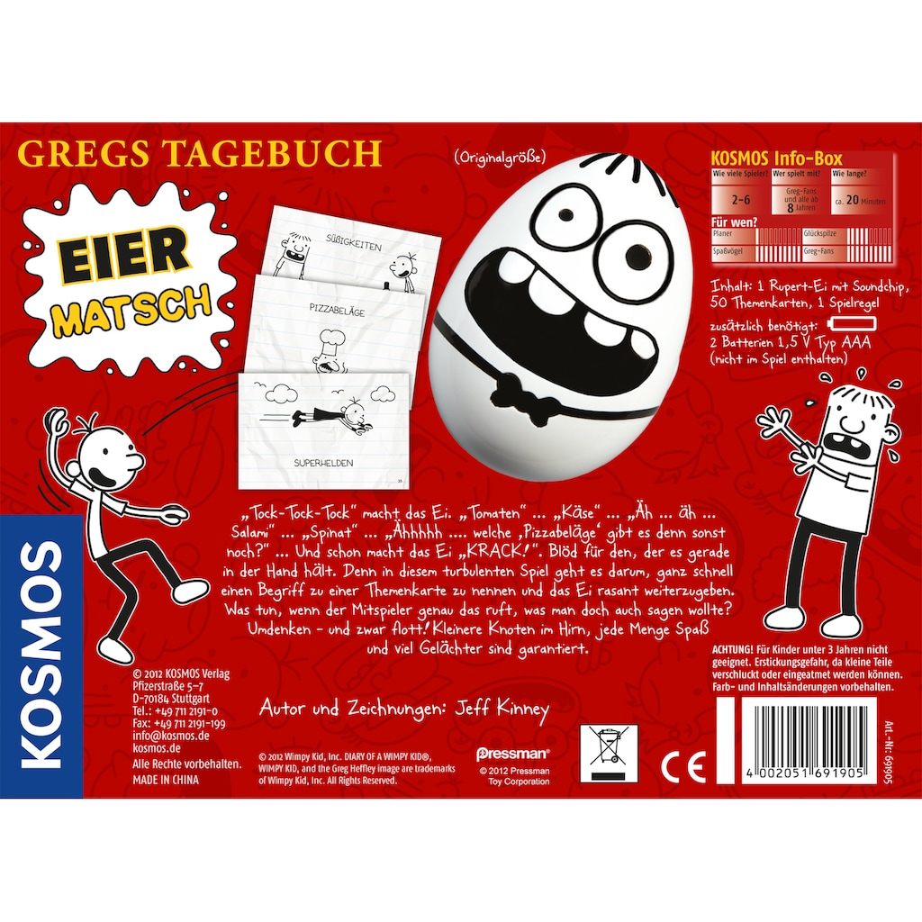 Kosmos Spiel »Gregs Tagebuch - Eier-Matsch«