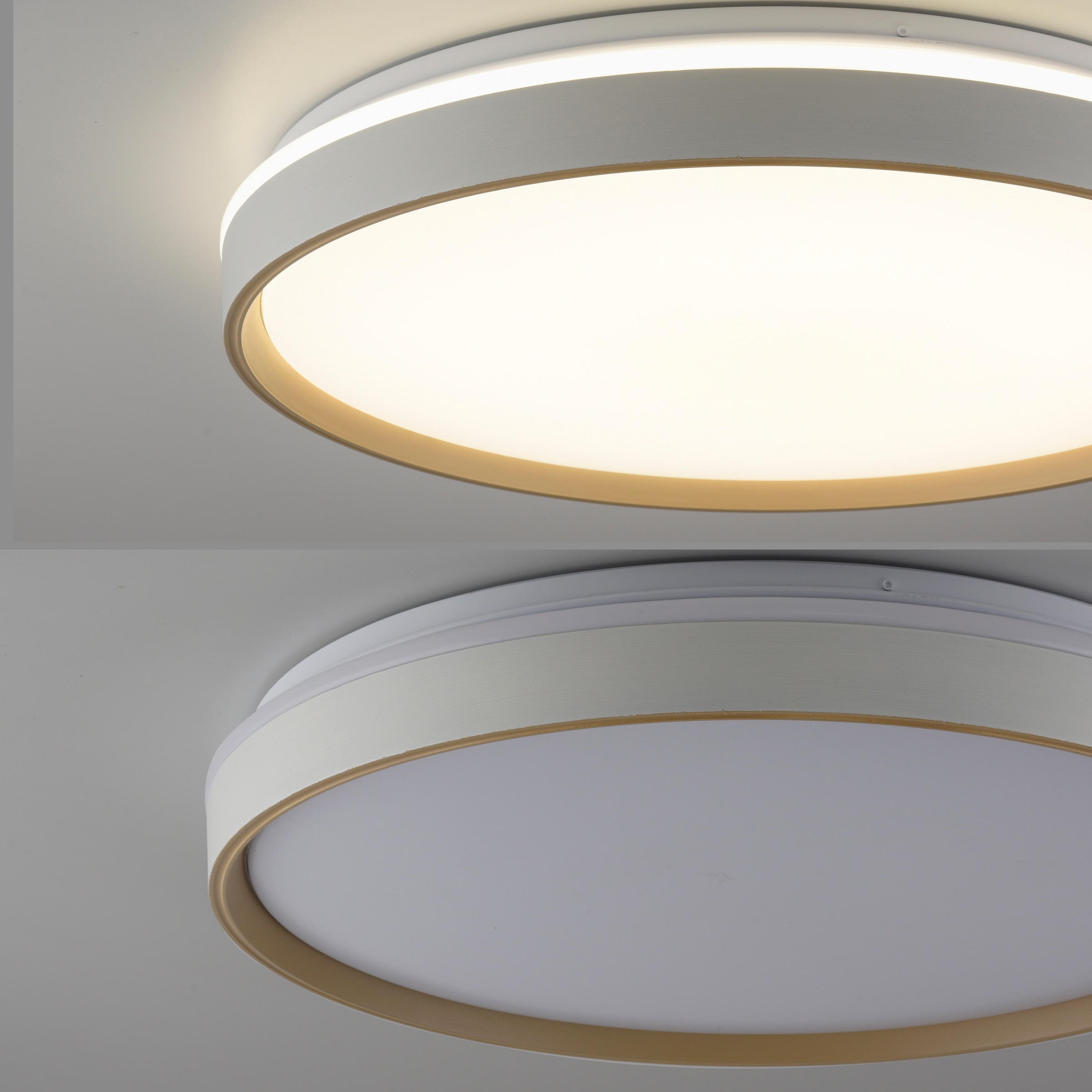 JUST LIGHT LED Deckenleuchte »MIO« LED-Board 1 Stk. warmweiß - kaltweiß CCT-Farbtemperatursteuerung, Infrarot-FB, Stufenlos dimmbar, Memory