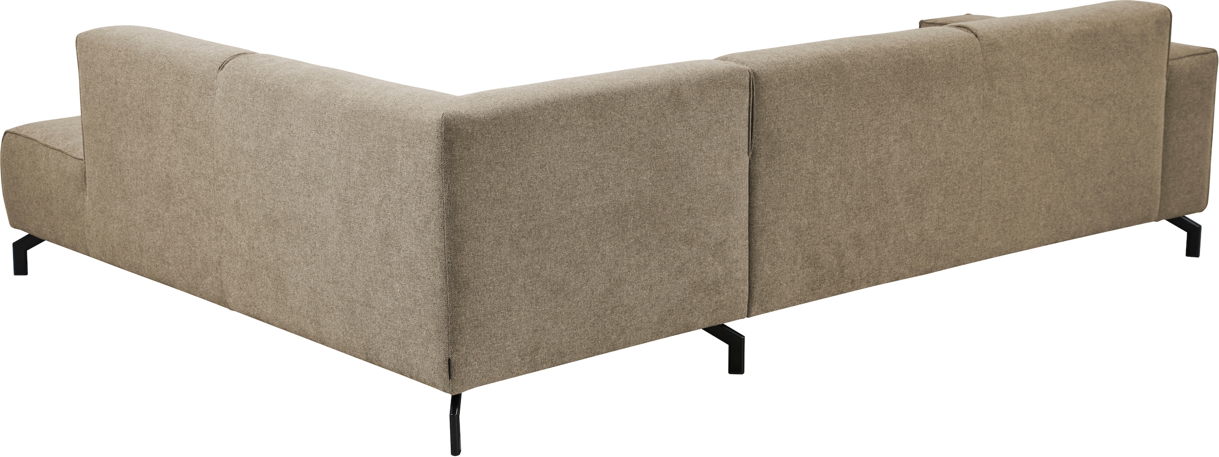Places of Style Ecksofa Lorcan, in Lederoptik oder Strukturstoff lieferbar
