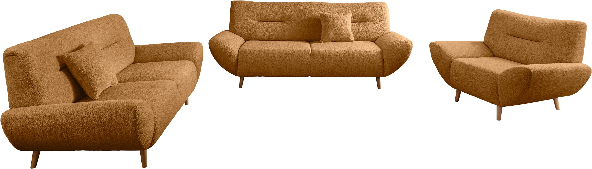 Home affaire Polstergarnitur »DRAGO« 3 tlg. tlg. günstig online kaufen