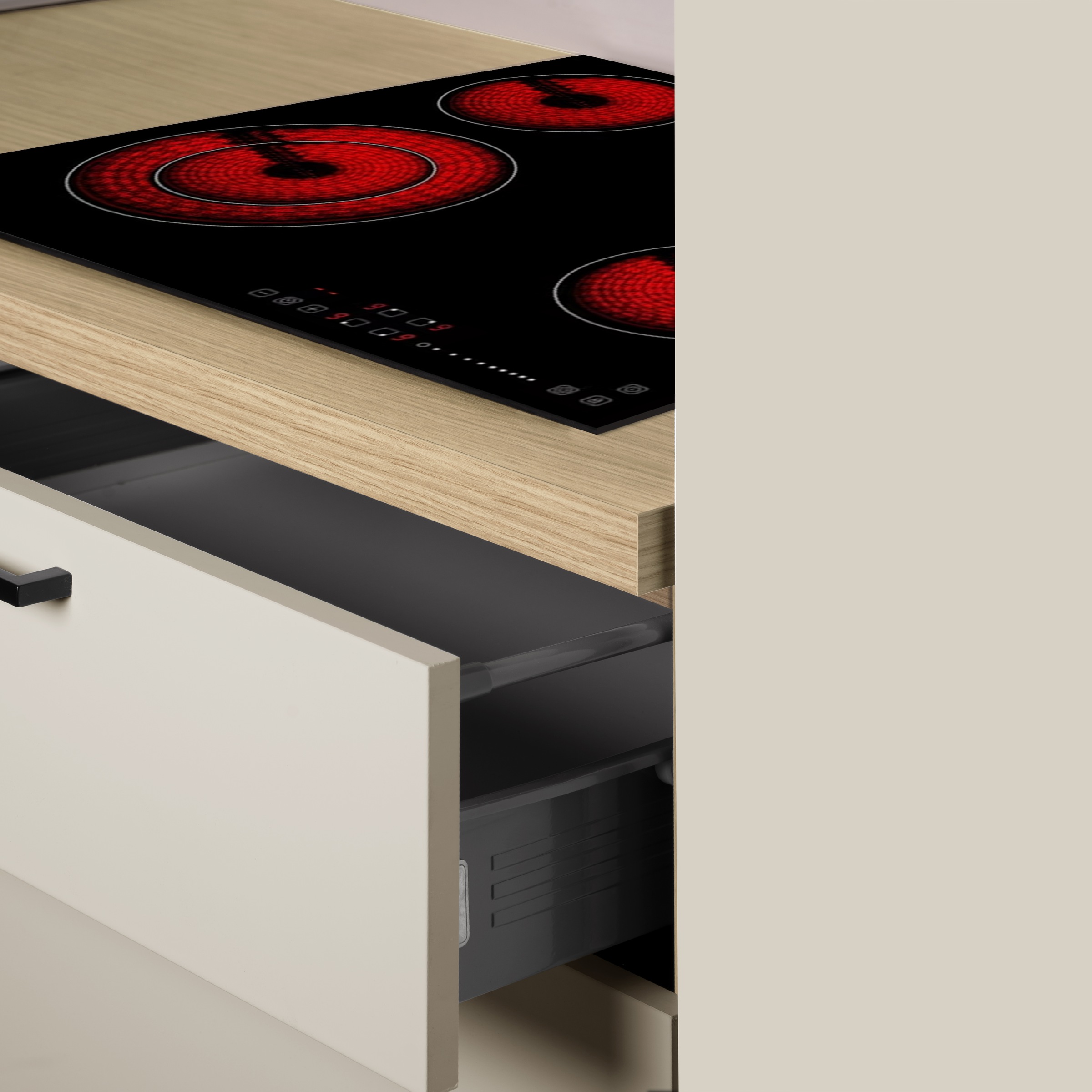 KOCHSTATION Küchenzeile »KS-Luna, Einbauküche, Zeilenküche, Küchenblock« Breite 300 cm, wahlweise mit Hanseatic-E-Geräten