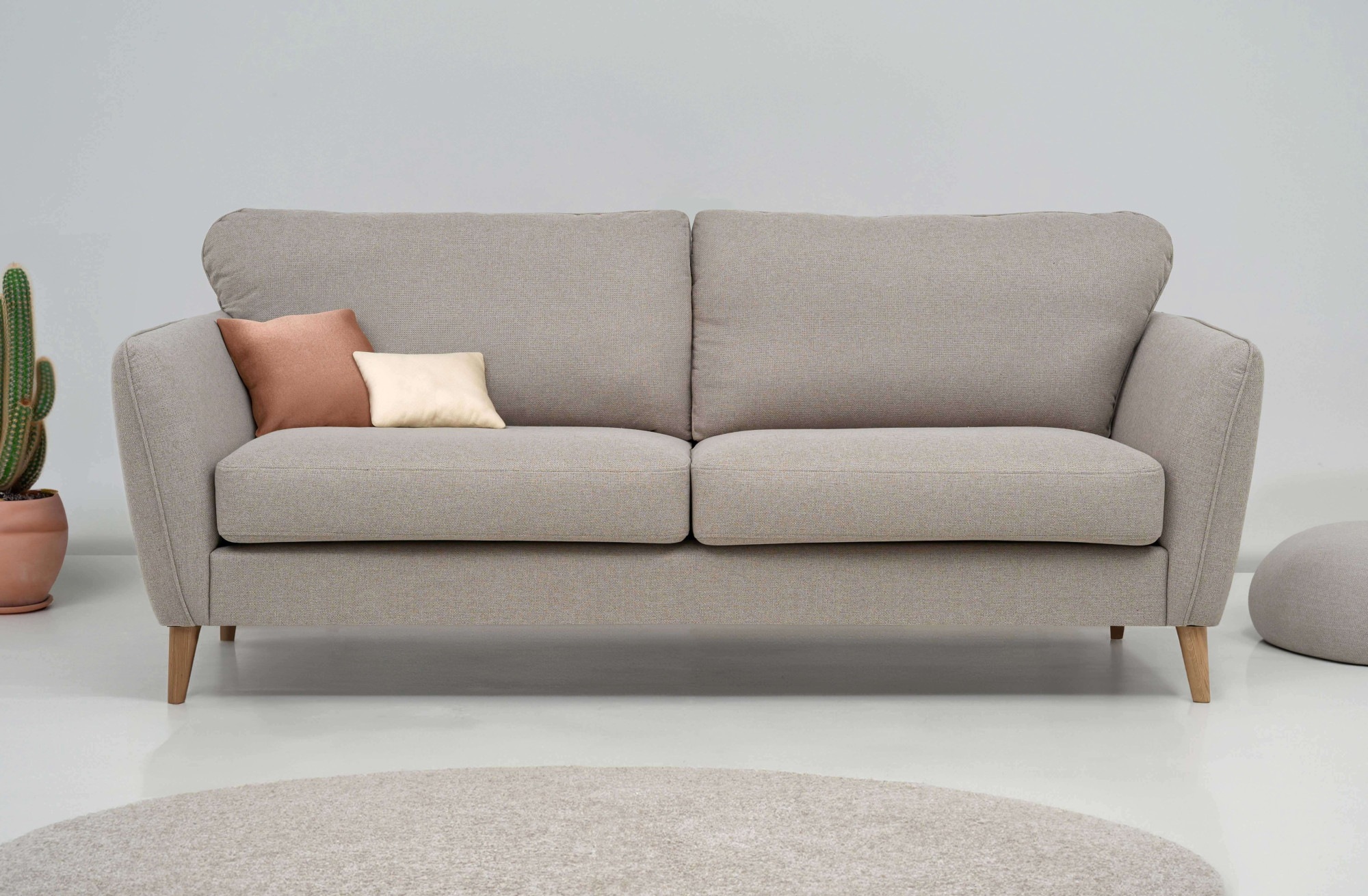 Home affaire 3-Sitzer »MARSEILLE 3er Sofa 206 cm, Cord, Flachgewebe, Strukt günstig online kaufen
