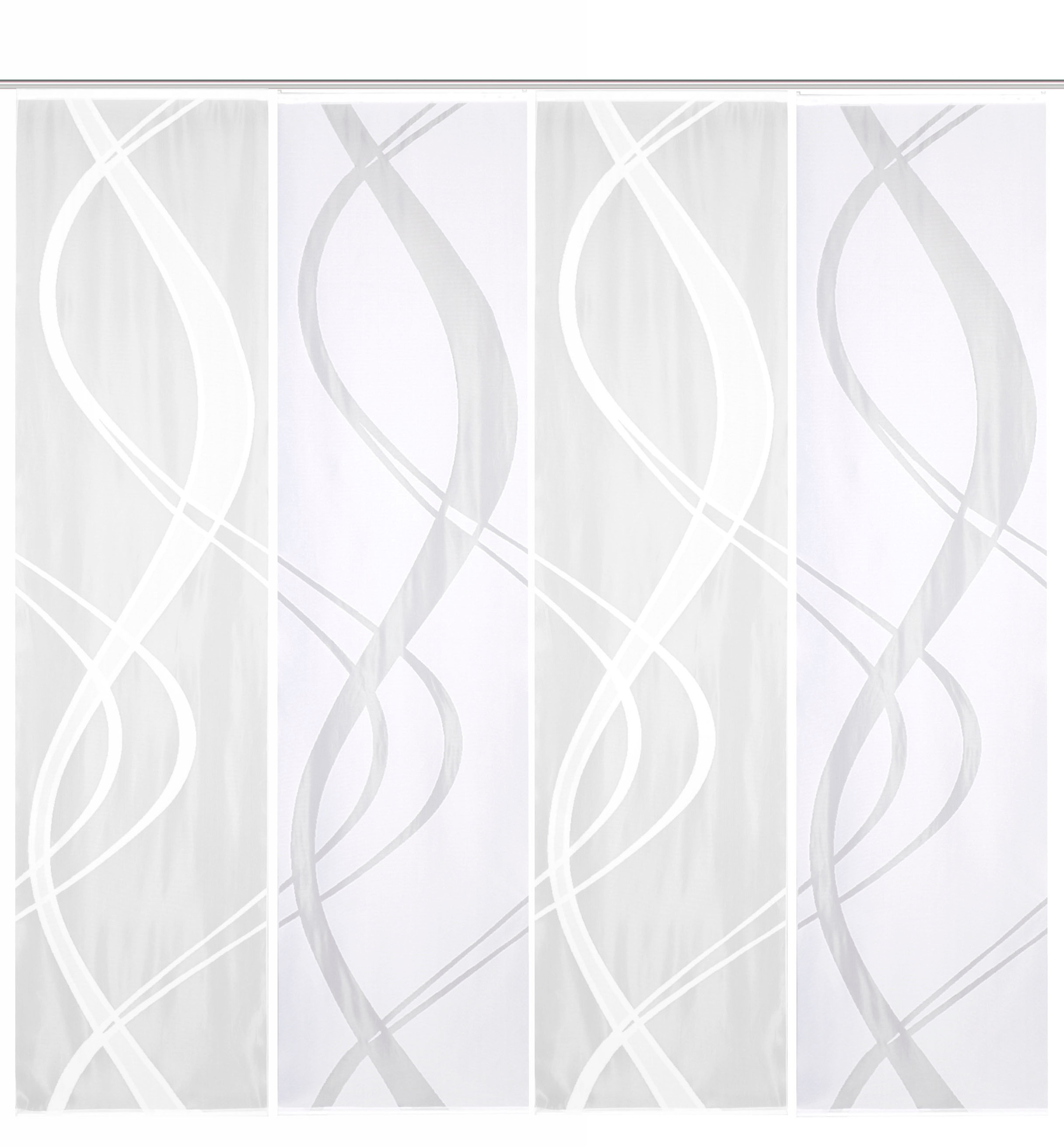 HOME WOHNIDEEN Schiebegardine »TIBASO«, (4 St.), halbtransparent