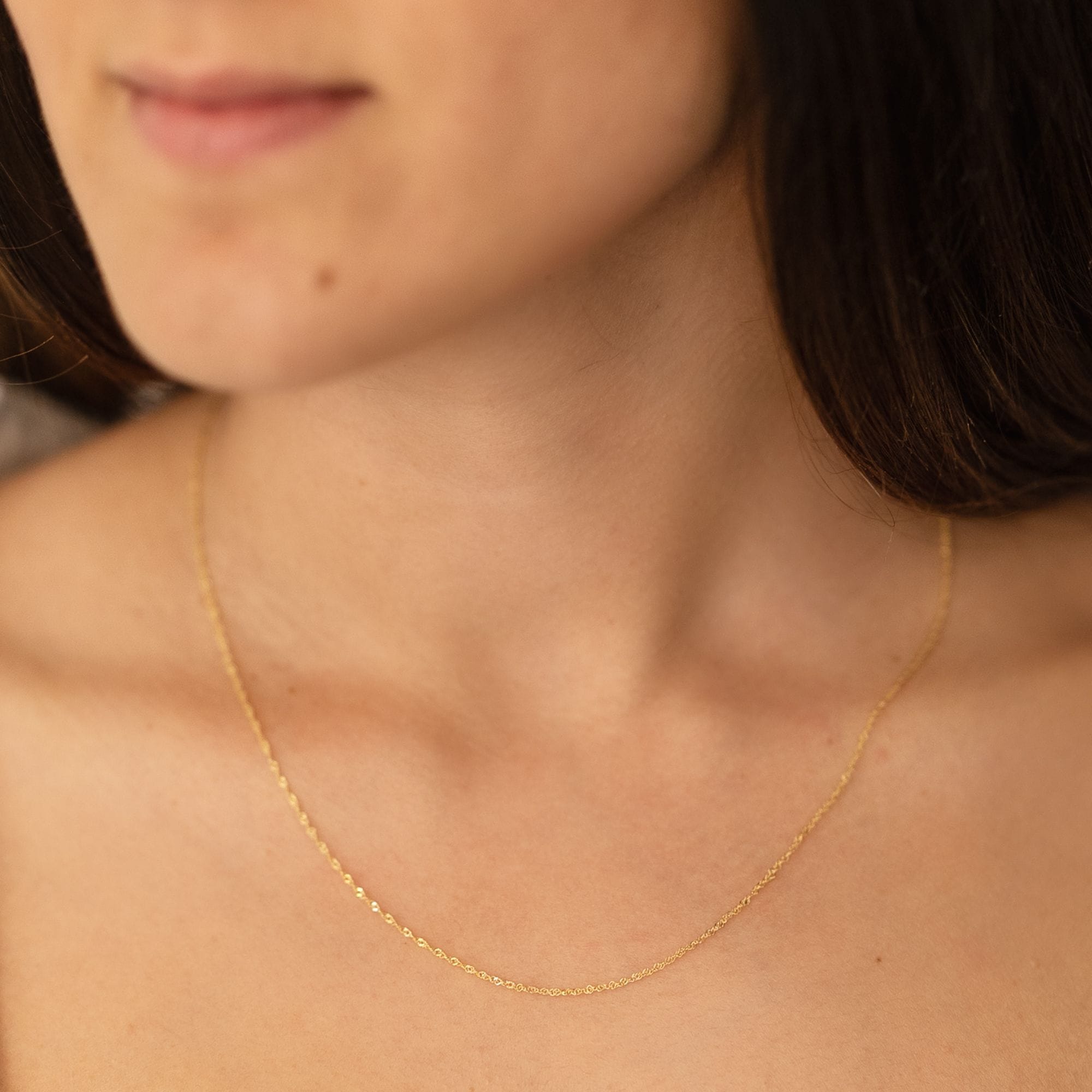 Fascination by Ellen K. Collierkettchen »Gold 333 Singapurkette 45cm«