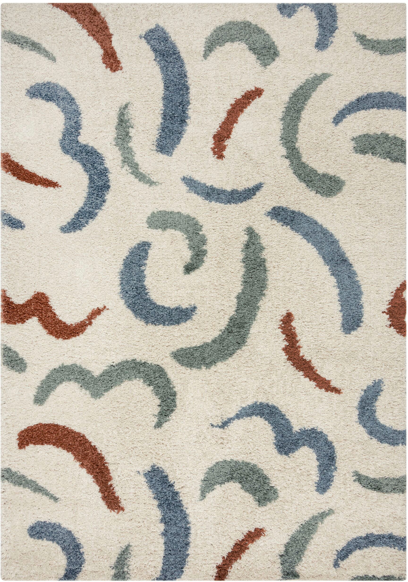 FLAIR RUGS Hochflor-Teppich »SQUIGGLE«, rechteckig, 30 mm Höhe