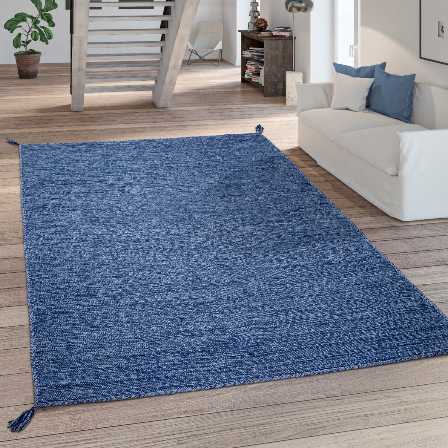 Paco Home Teppich »Kilim 210«, rechteckig, 12 mm Höhe, Handgwebt, Flachgewe günstig online kaufen