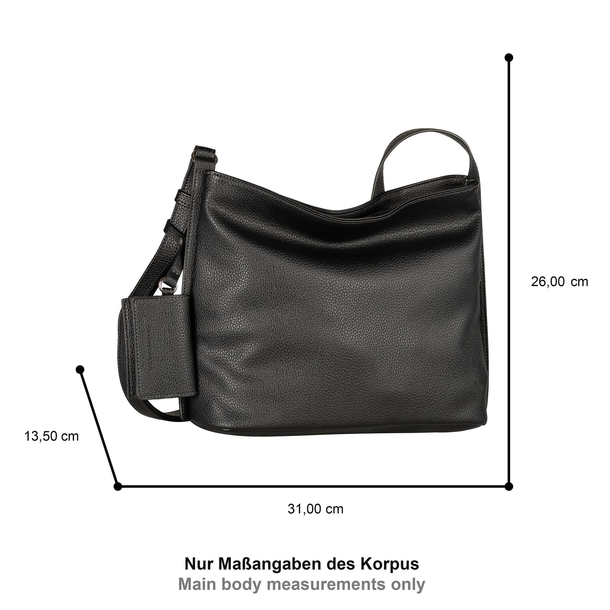 TOM TAILOR Hobo »Amarea«, weiches Lederimitat mit geradlinigem Schnitt und klaren kühlen Farben