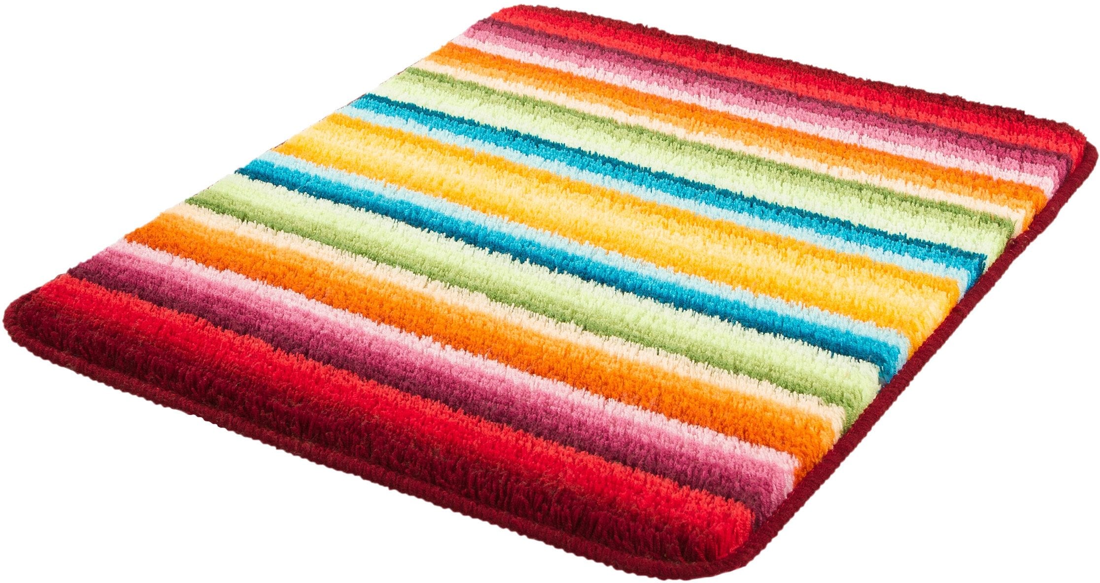 MEUSCH Badematte »Funky«, rutschhemmend beschichtet, fußbodenheizungsgeeignet, Badteppich, modernes Streifen Design, waschbar
