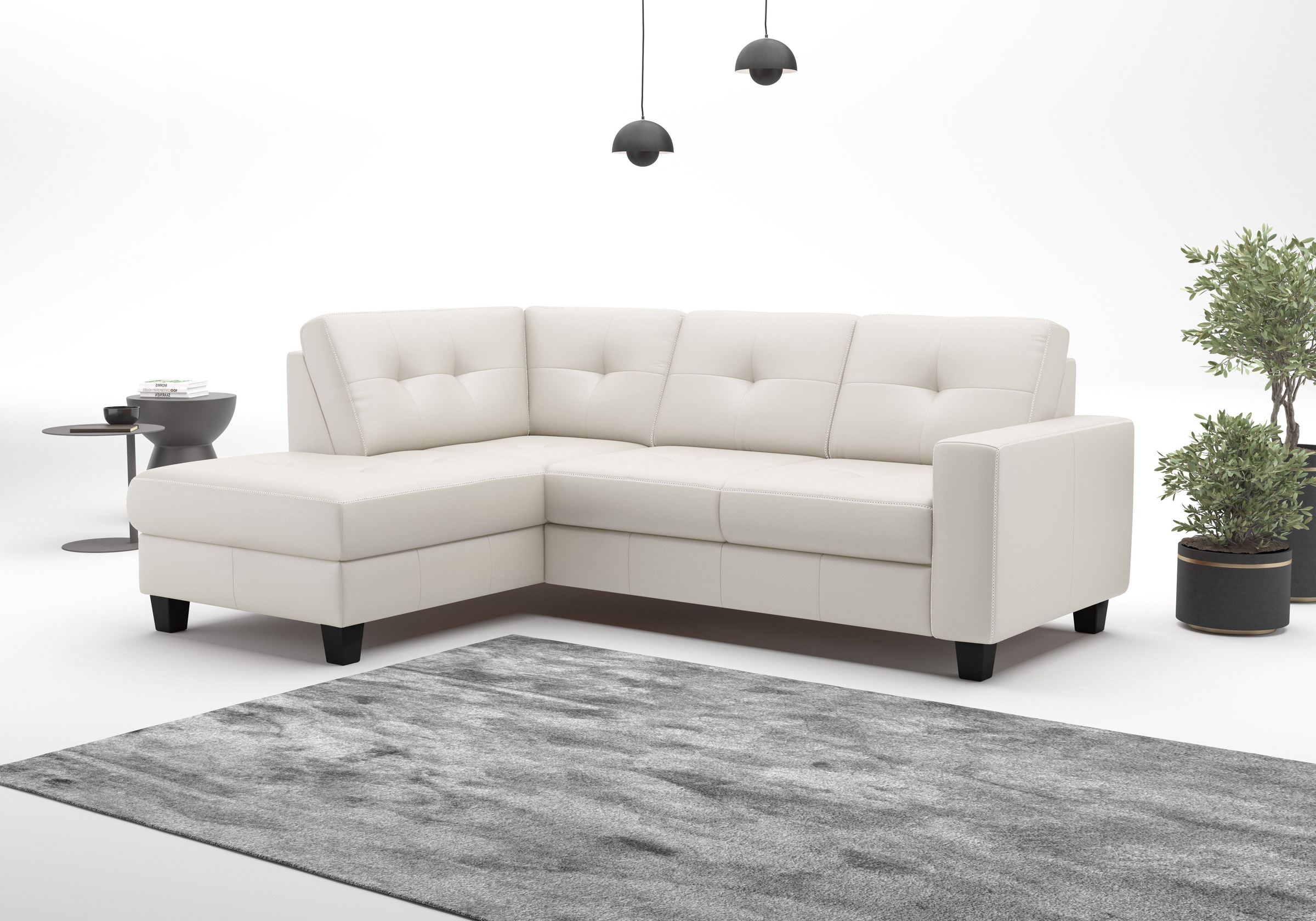 PLACES OF STYLE Ecksofa »Varese« wahlweise mit Bettfunktion und Bettkasten günstig online kaufen