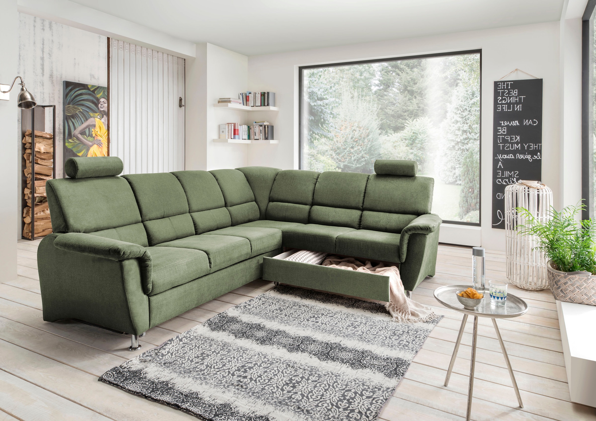 Home affaire Ecksofa Pisa L-Form, mit günstig online kaufen