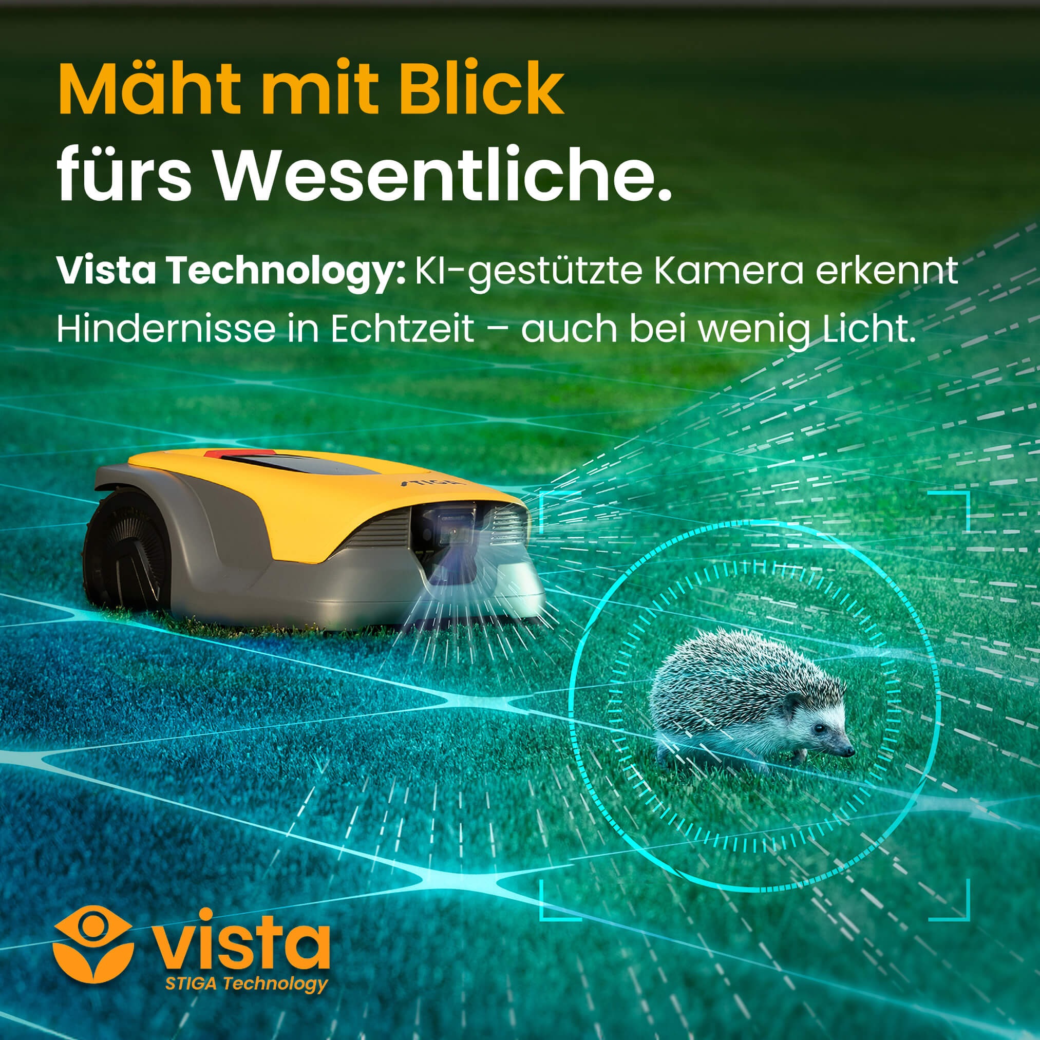 STIGA GARDEN Rasenmähroboter »A 15v« Set,   App-Steuerung, Mehrzonen-Management, RTK+KI-Kamera+VISTA-Technologie