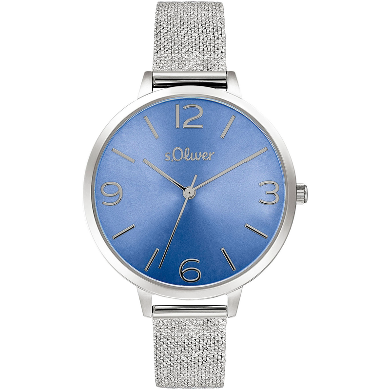 S.OLIVER Quarzuhr Armbanduhr, Damenuhr, analog, Edelstahlarmband silberfarben 0 Aparte Damenarmbanduhr