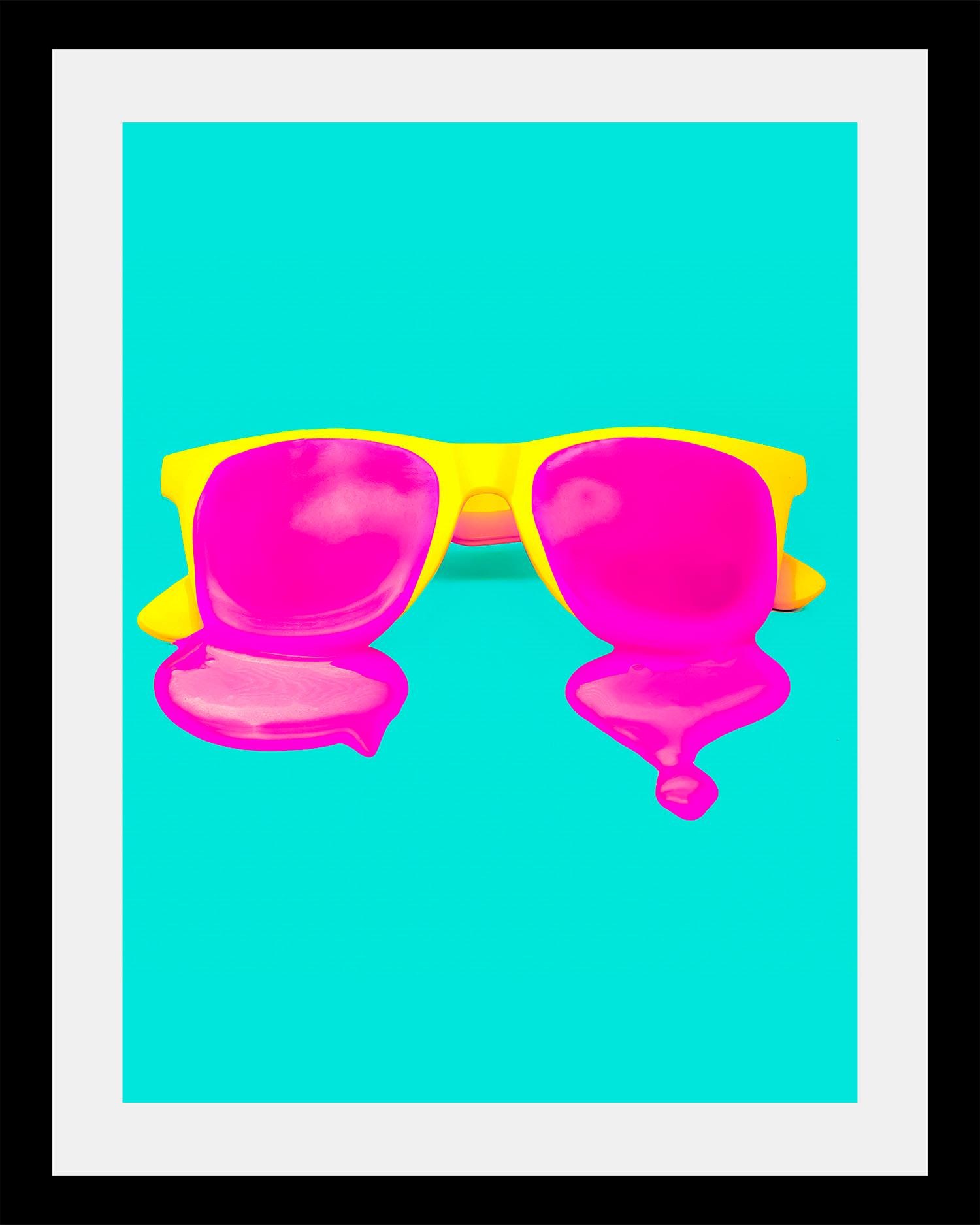 queence Bild »Brille«, Humor-Kunst, HD Premium Poster-Druck inkl. Holzrahme günstig online kaufen