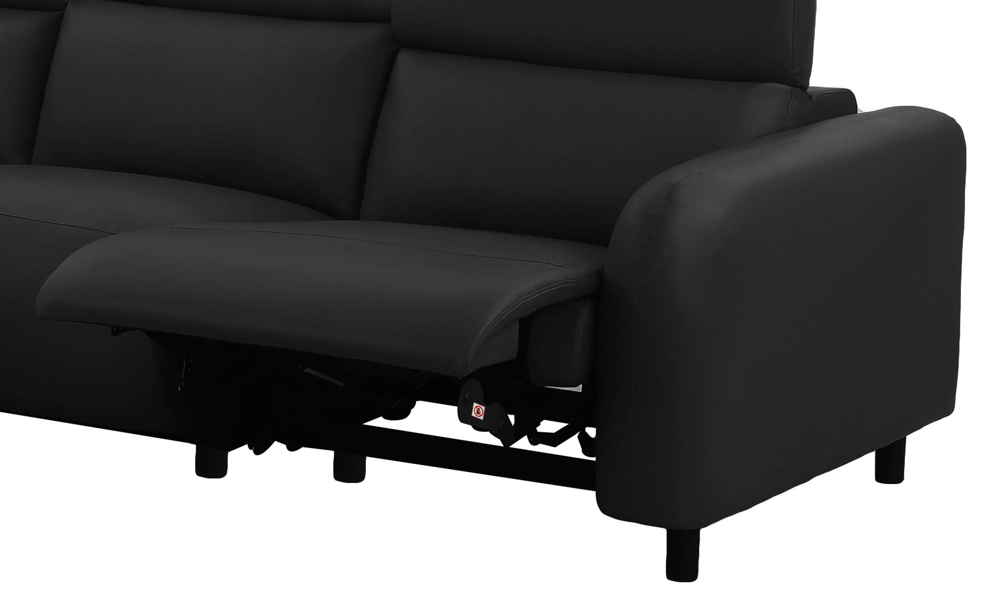 Home affaire Ecksofa »SKAANE Kunstleder, L-Form, 274 cm, manuelle u. elektrische Funktion,«, rundes Design, Kopfteilverstellung, Federkernpolsterung