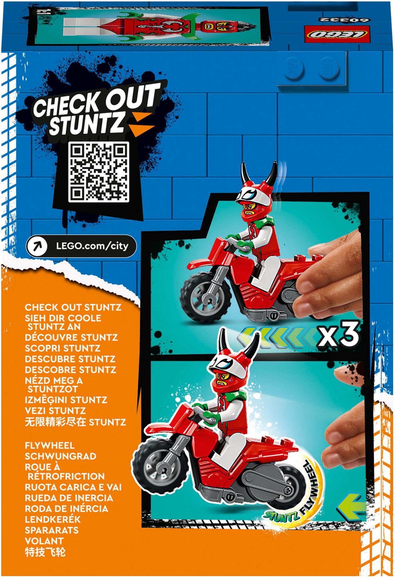 LEGO® Konstruktionsspielsteine »Skorpion-Stuntbike (60332), LEGO® City Stuntz«, (15 St.), Made in Europe