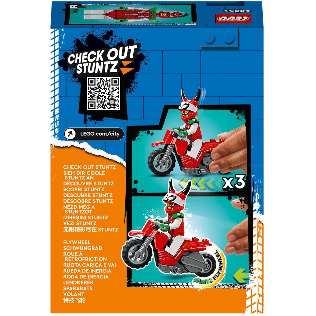 LEGO® Konstruktionsspielsteine »Skorpion-Stuntbike (60332), LEGO® City Stuntz«, (15 St.)