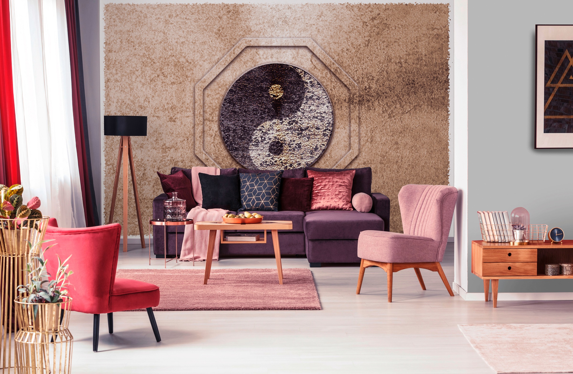 Architects Paper Fototapete »Atelier 47 Yin & Yan 2« orientalisch glatt Vli günstig online kaufen