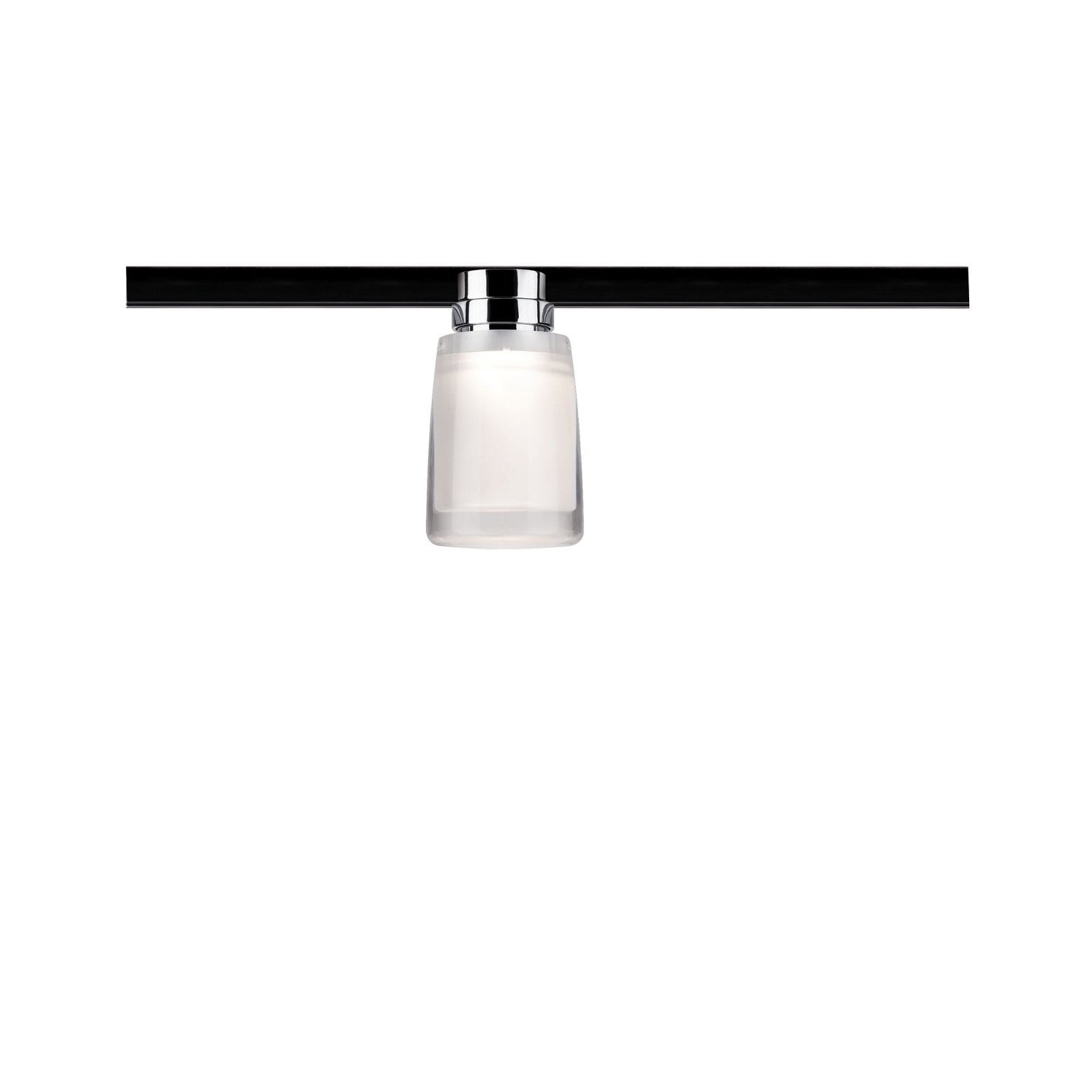 Paulmann Schienensystem-Leuchten »URail Schienenspot Safira 350lm 4,9W 2700K 230V Chrom, Klar, Satin«, dimmbar, Einzelspot