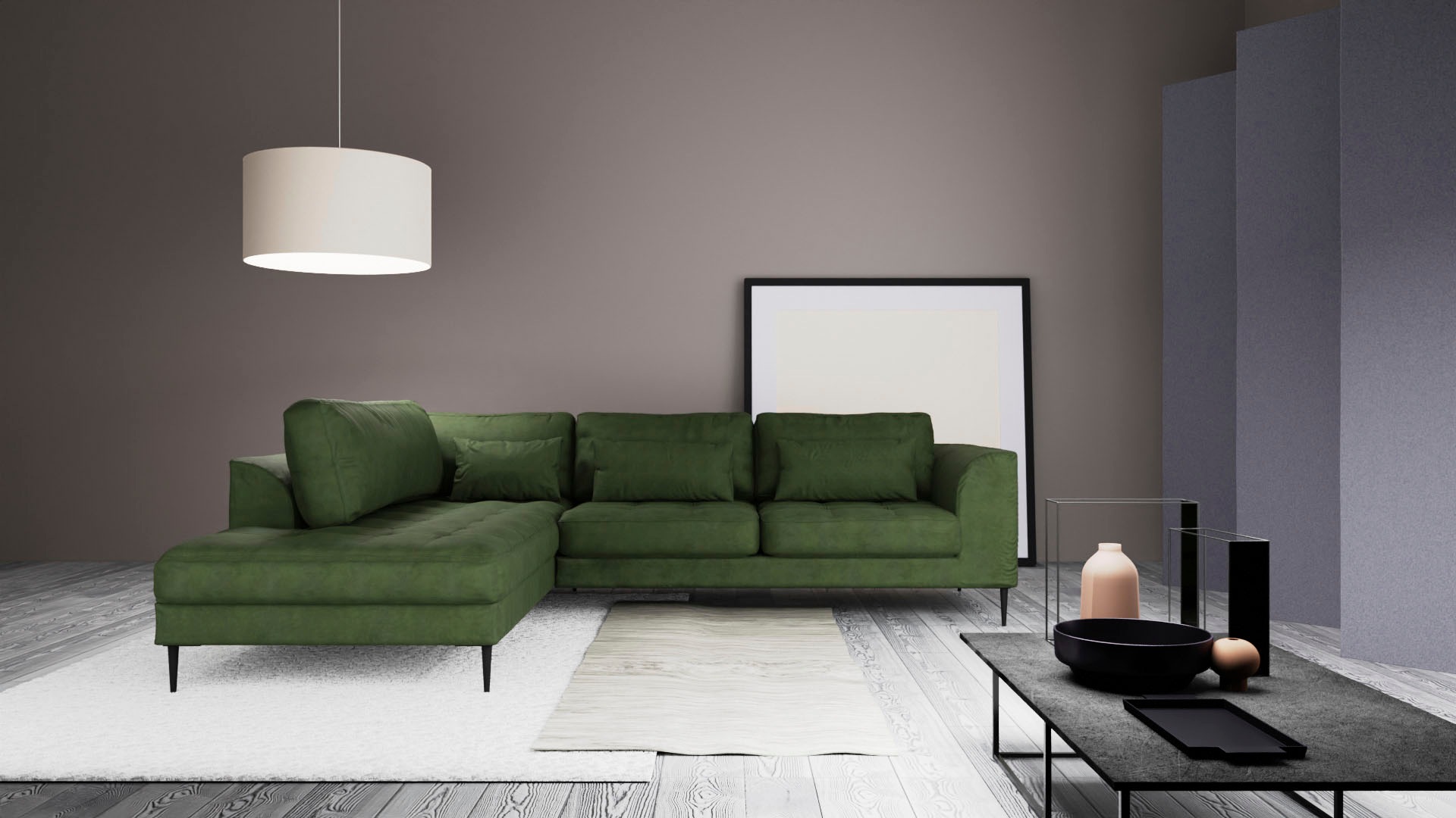 TRENDMANUFAKTUR Ecksofa »Luzi, wahlweise mit Schlaffunktion und Bettkasten, günstig online kaufen