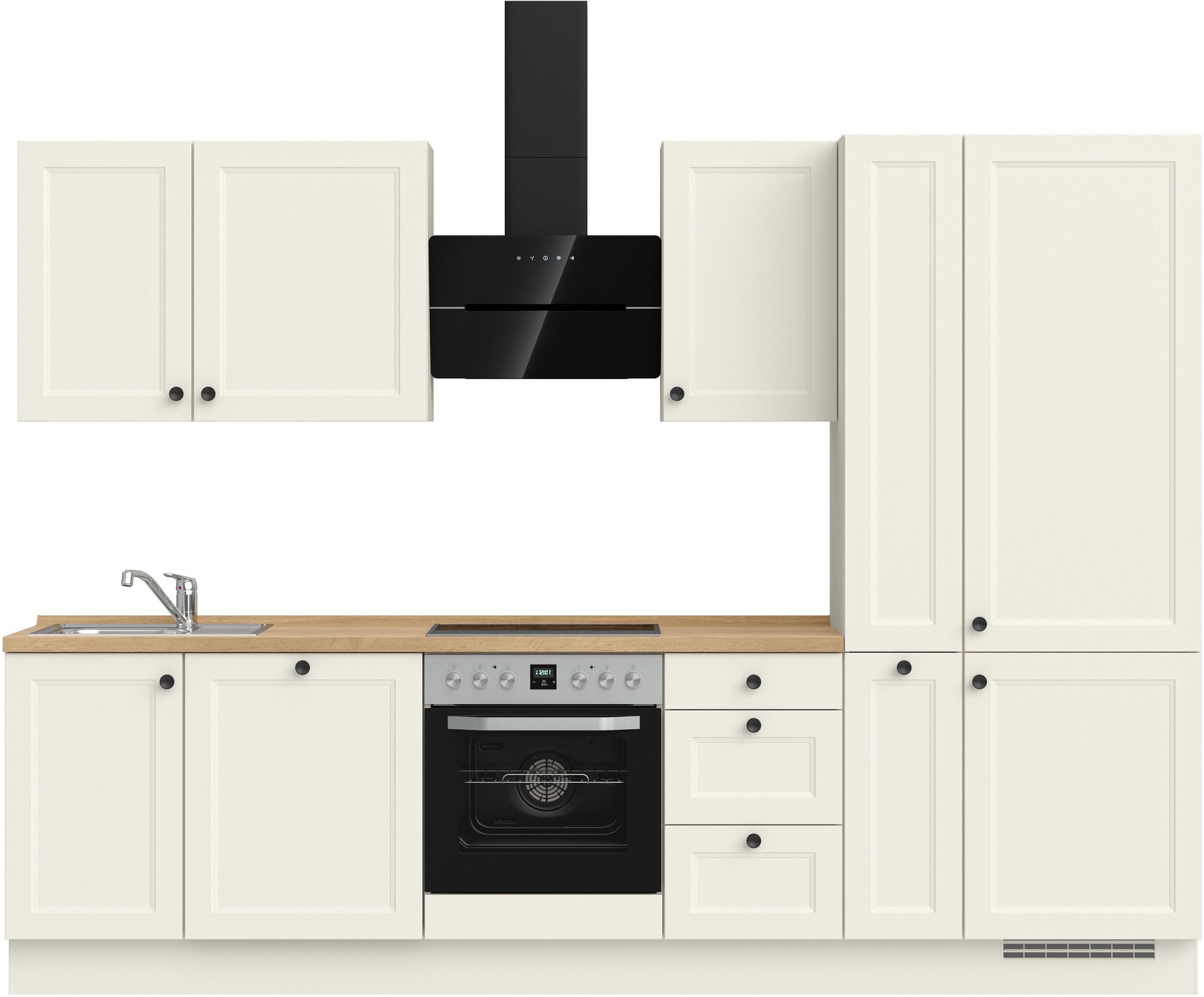 nobilia® Küchenzeile »"Cascada II"«, vormontiert, Breite 300 cm, Ausrichtun günstig online kaufen